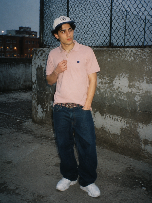 Nike Court RF Roger Federer "Particle Rose" Tennis Polo Shirt - Dusty Pink / Blokecore Tennis Archive