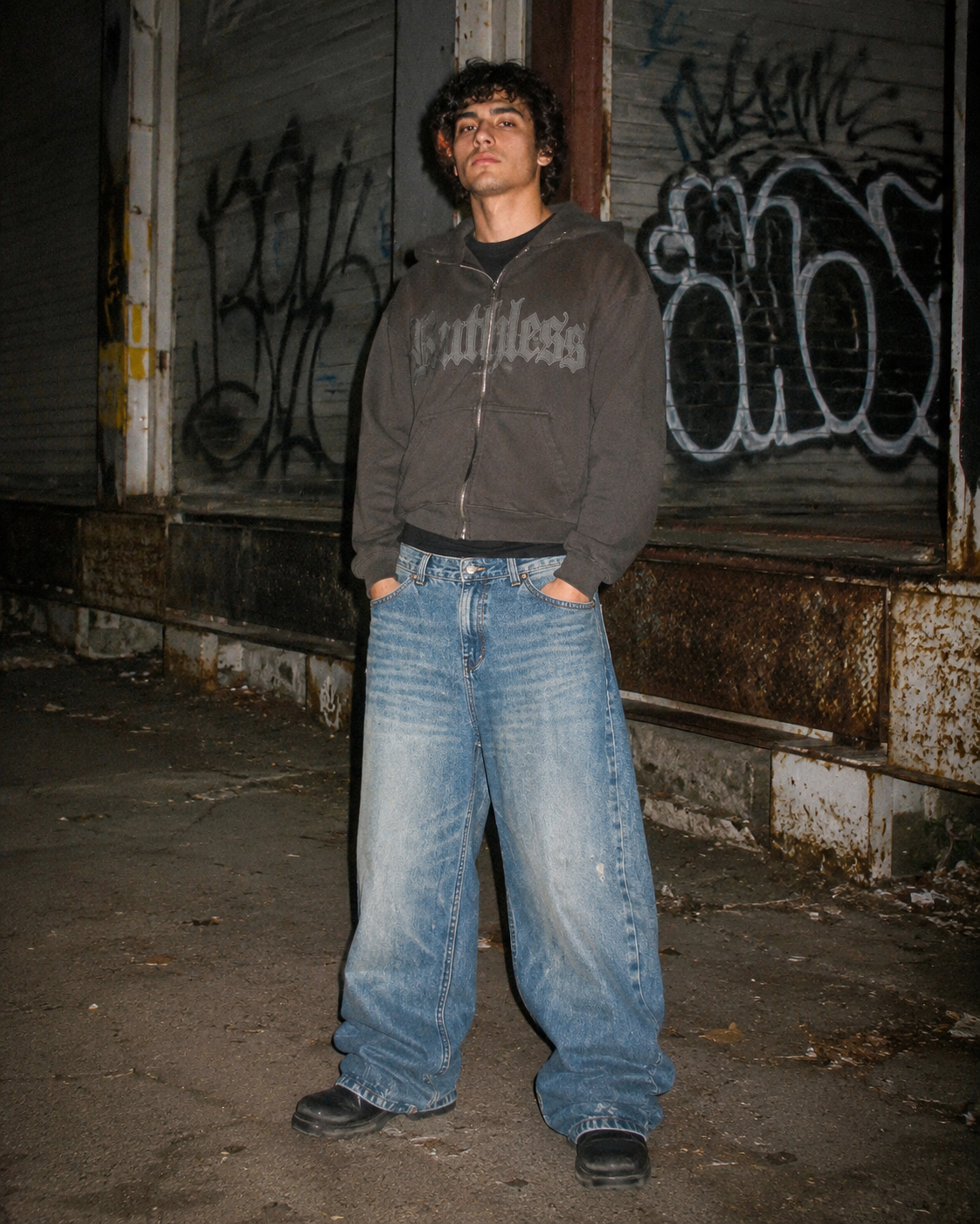Joop! Jeans Vintage "Faded Blue" Baggy Denim - Blue