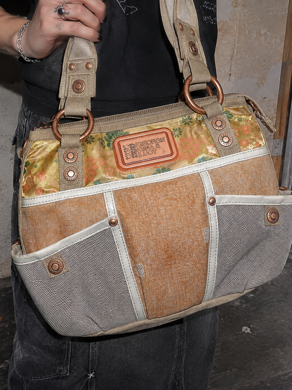 George Gina & Lucy Archive "Free Stanbul" Shoulder Bag - Floral Gold / Earthy Multicolour