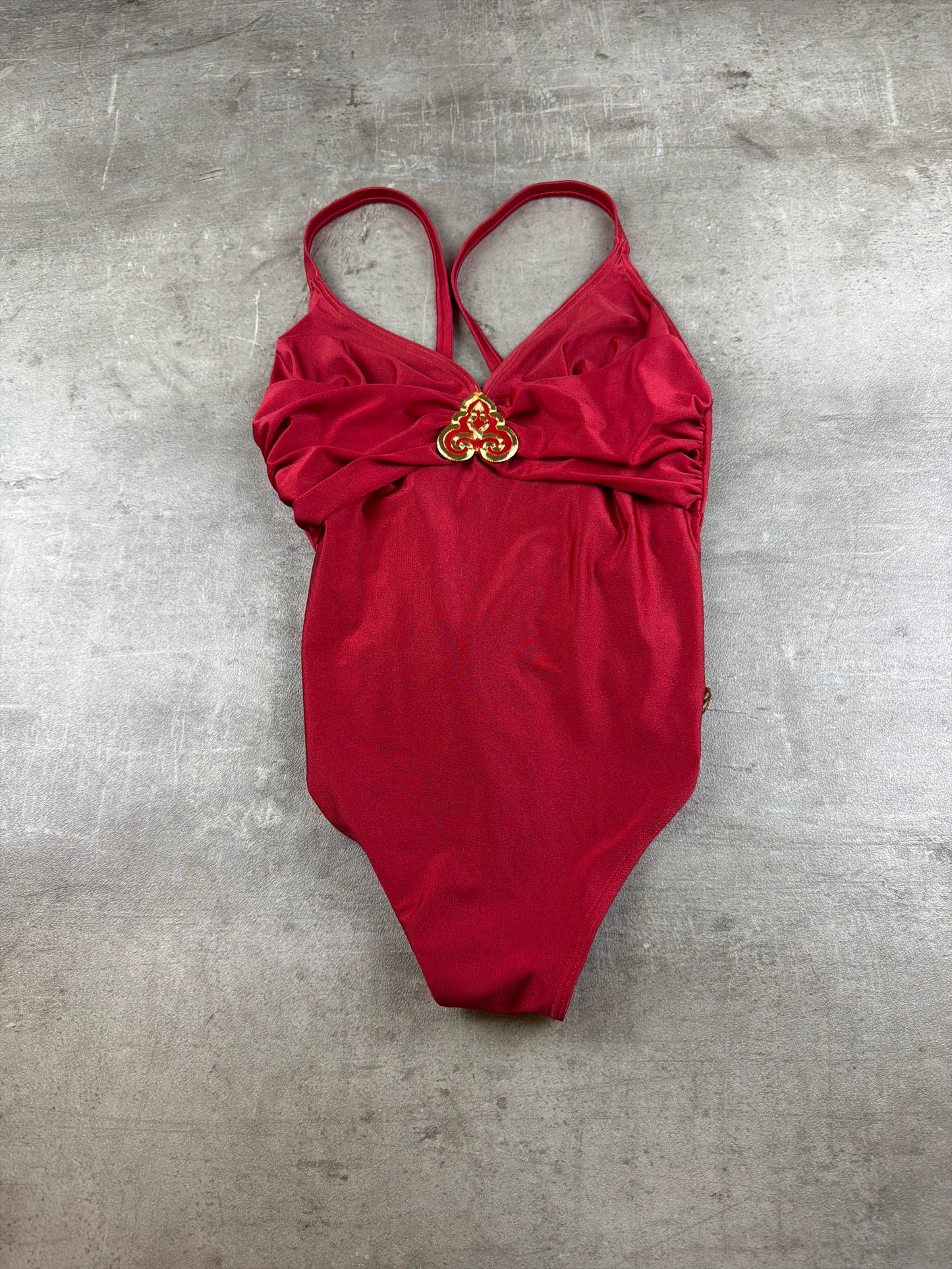 Triumph Vintage Gold Hardware Swimsuit Body - Red