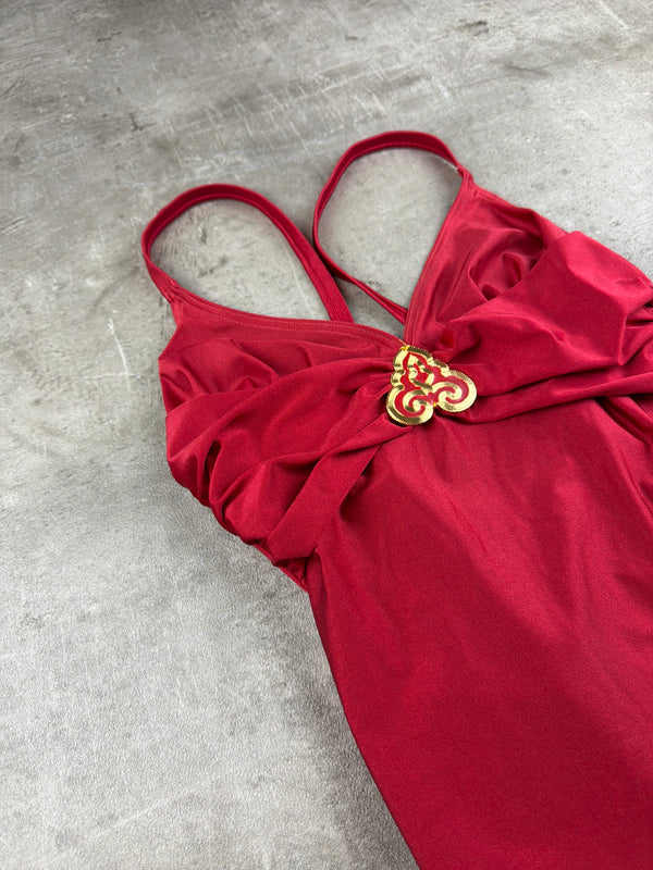 Triumph Vintage Gold Hardware Swimsuit Body - Red