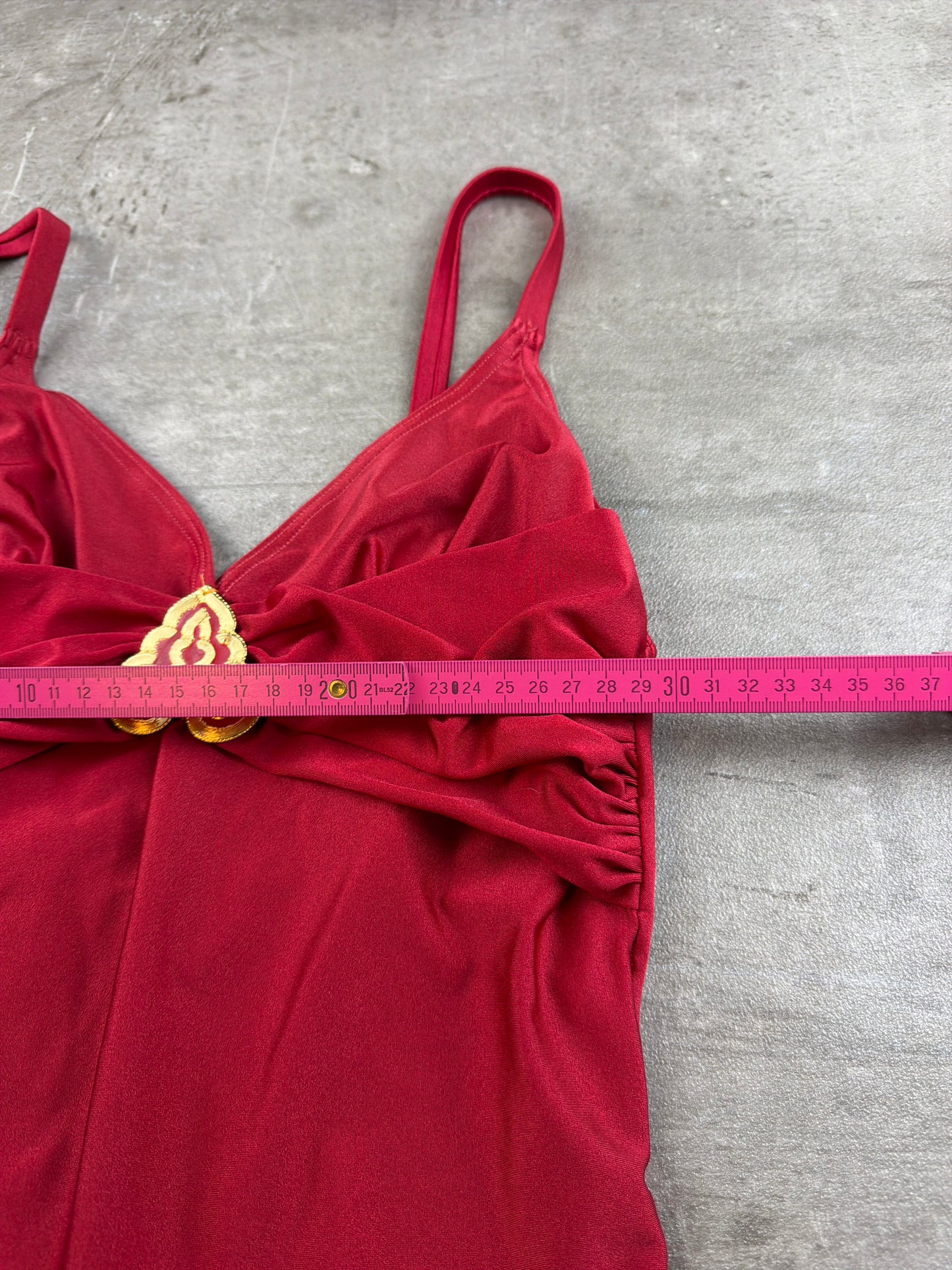 Triumph Vintage Gold Hardware Swimsuit Body - Red