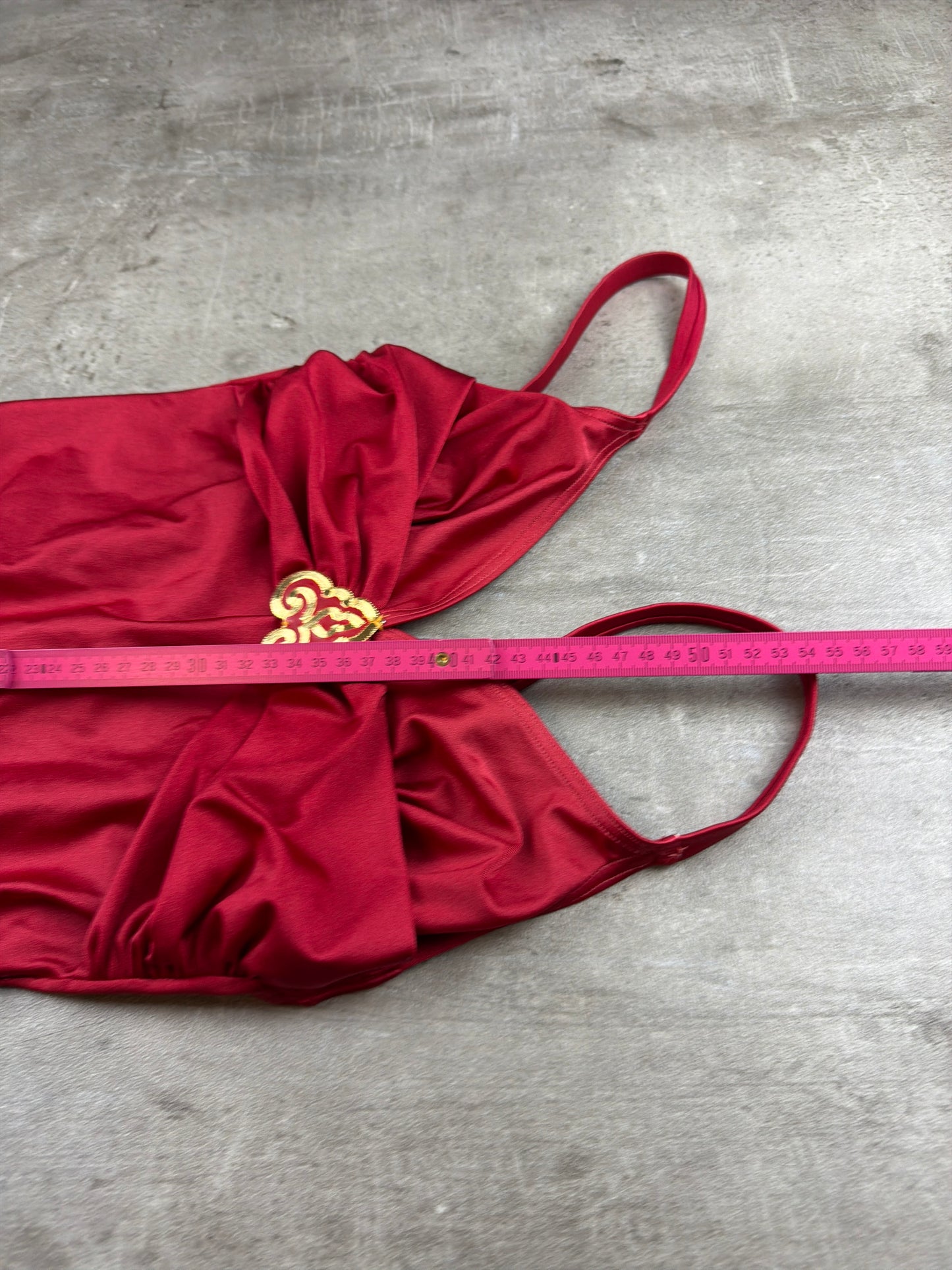 Triumph Vintage Gold Hardware Swimsuit Body - Red