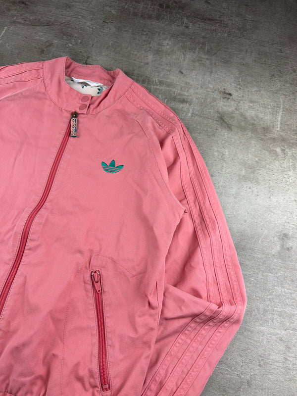 Adidas Vintage Track Jacket - Baby Pink Cyber Y2K Gorpcore