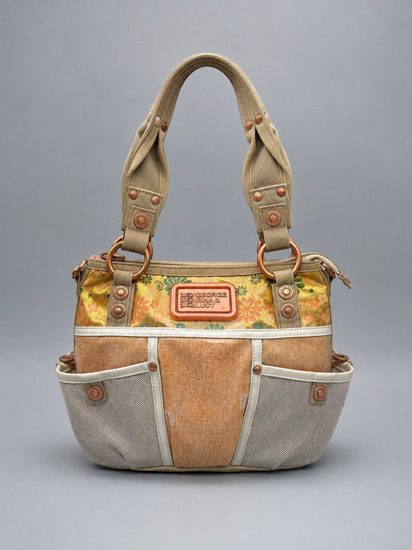 George Gina & Lucy Archive "Free Stanbul" Shoulder Bag - Floral Gold / Earthy Multicolour