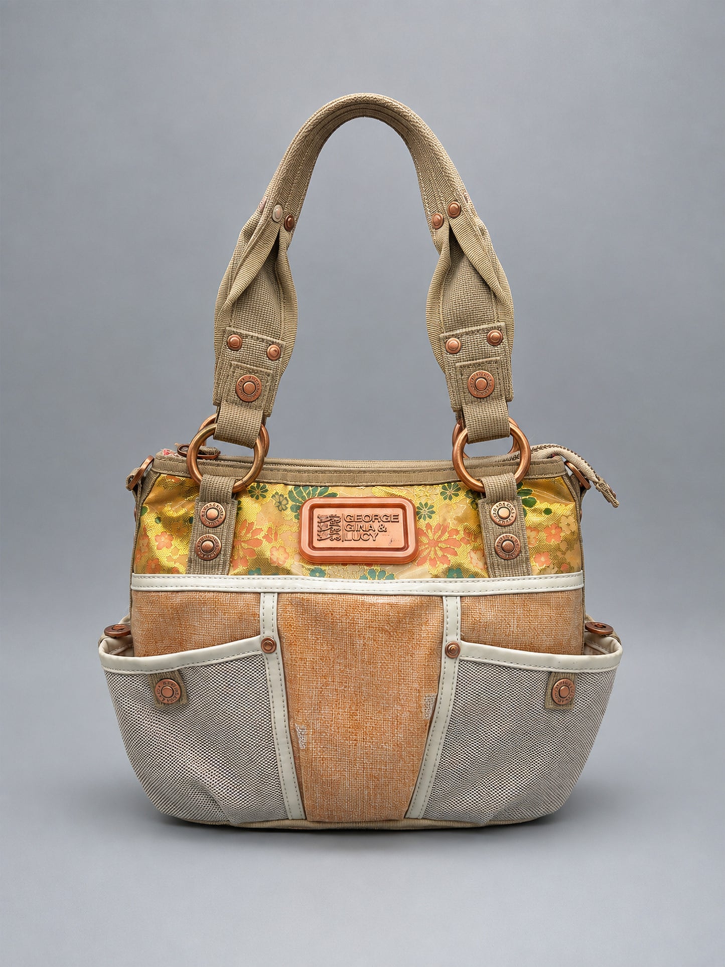 George Gina & Lucy Archive "Free Stanbul" Shoulder Bag - Floral Gold / Earthy Multicolour