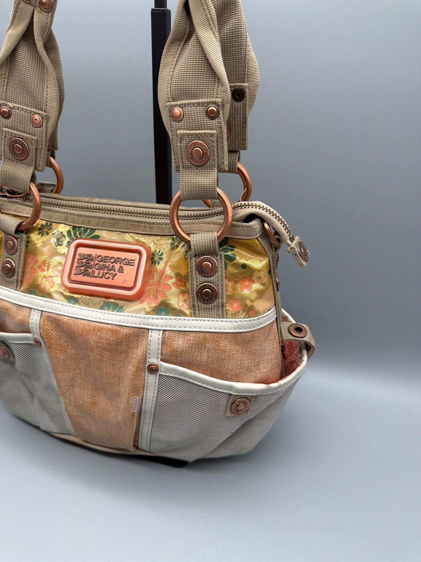George Gina & Lucy Archive "Free Stanbul" Shoulder Bag - Floral Gold / Earthy Multicolour