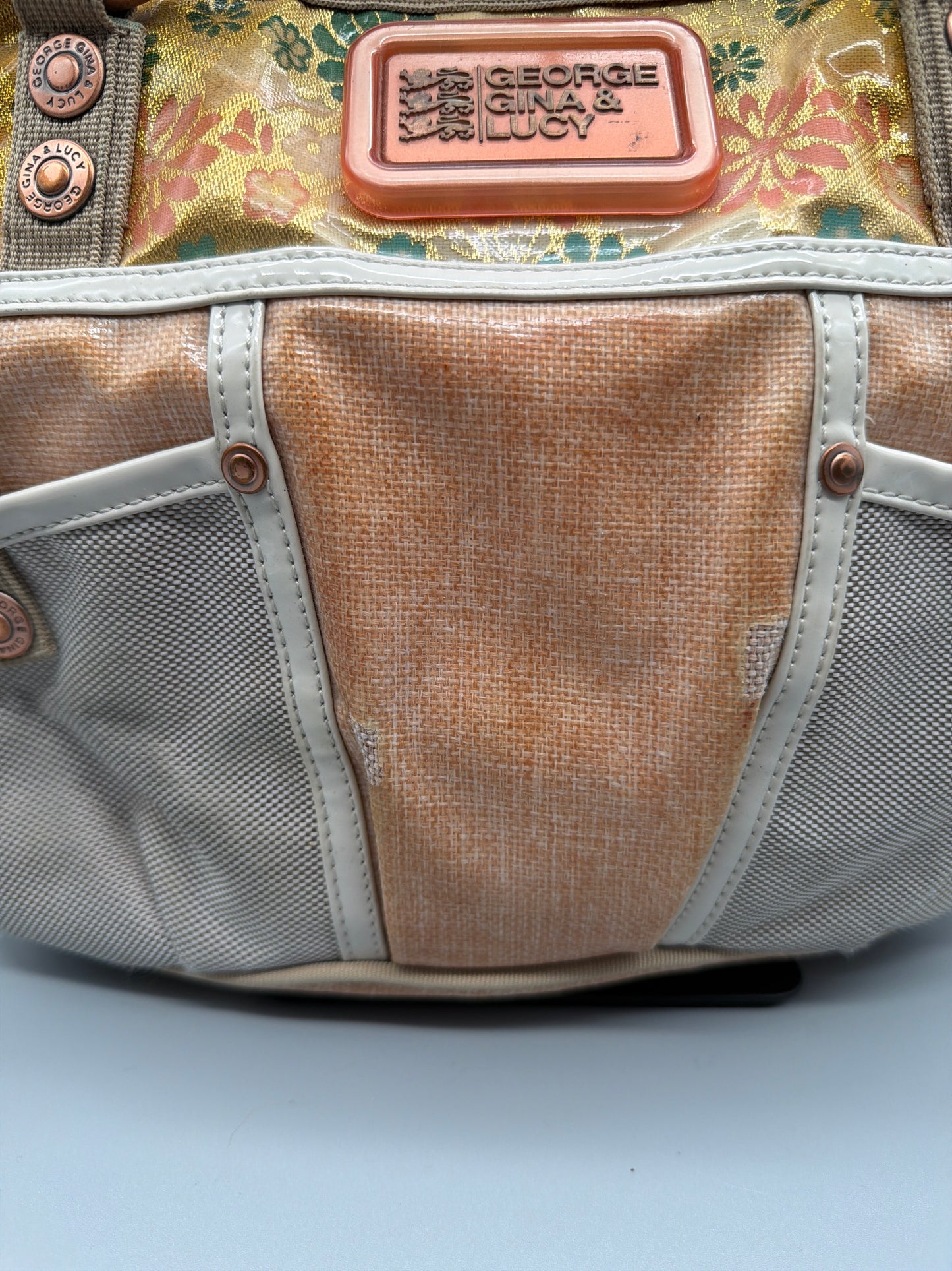 George Gina & Lucy Archive "Free Stanbul" Shoulder Bag - Floral Gold / Earthy Multicolour