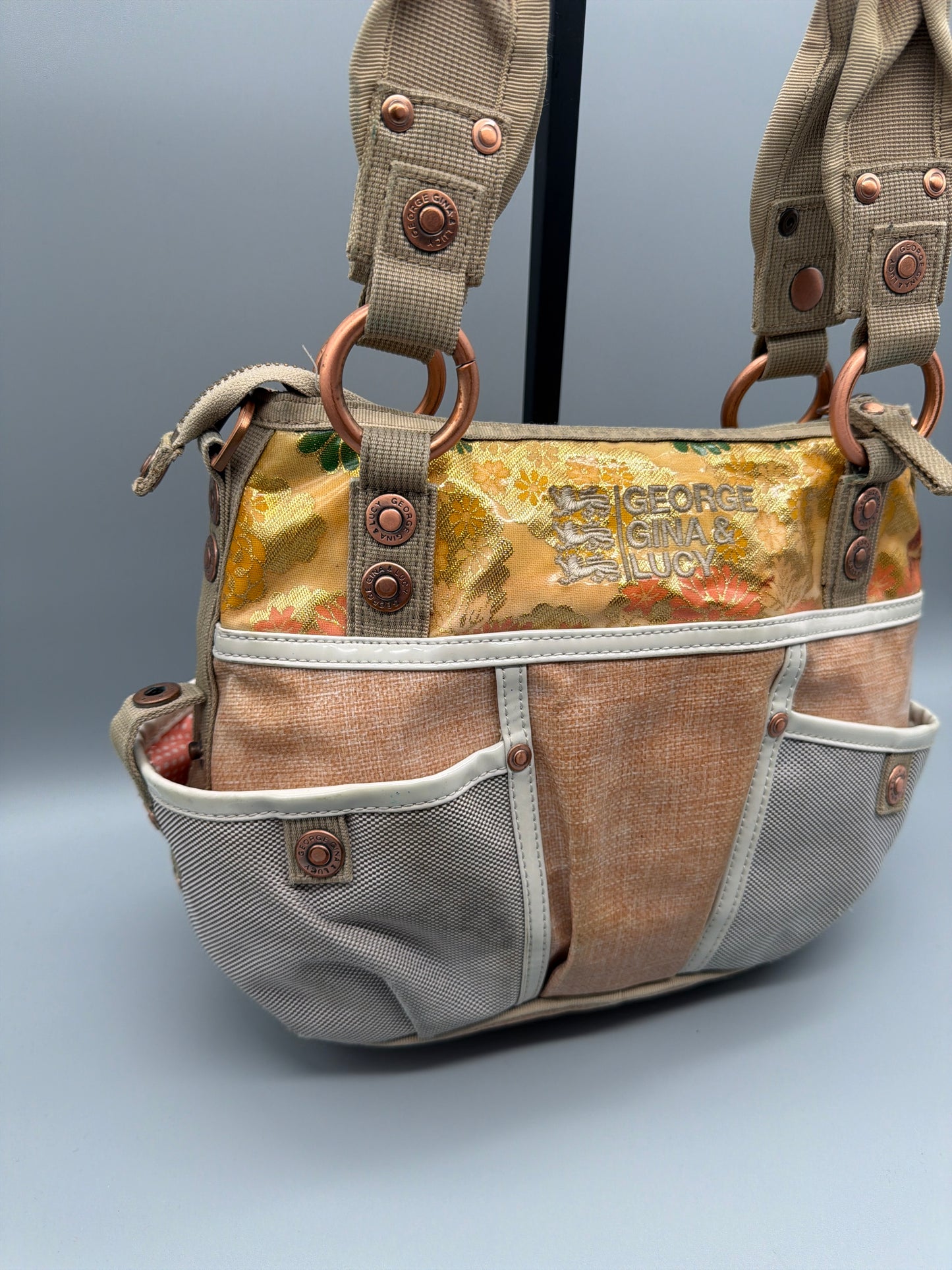 George Gina & Lucy Archive "Free Stanbul" Shoulder Bag - Floral Gold / Earthy Multicolour