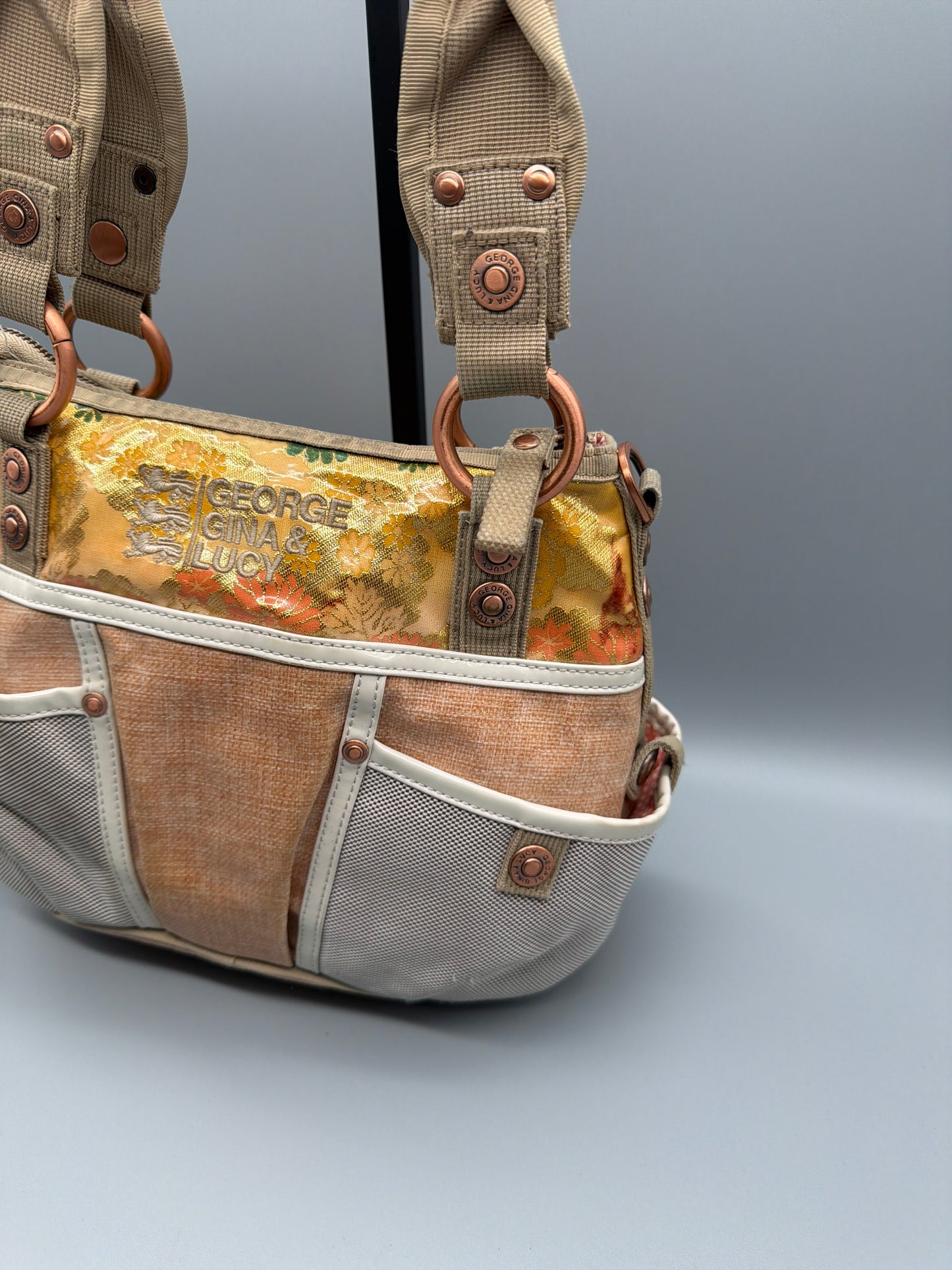 George Gina & Lucy Archive "Free Stanbul" Shoulder Bag - Floral Gold / Earthy Multicolour