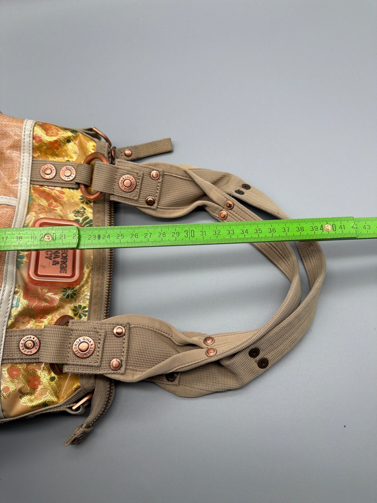 George Gina & Lucy Archive "Free Stanbul" Shoulder Bag - Floral Gold / Earthy Multicolour