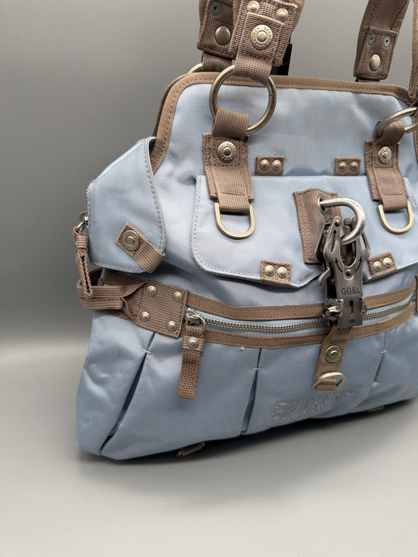 George Gina & Lucy "She Said He Said" Utility Bag - Baby Blue / Khaki
