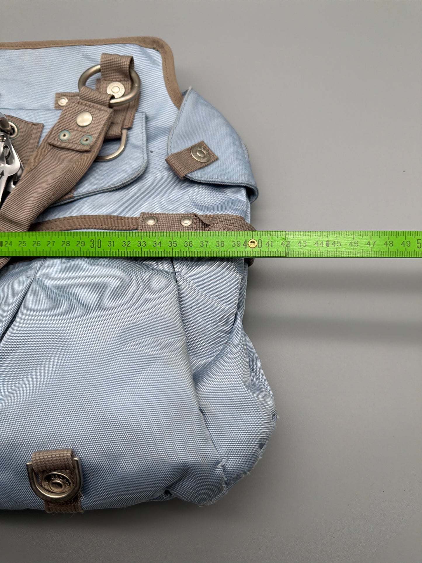 George Gina & Lucy "She Said He Said" Utility Bag - Baby Blue / Khaki