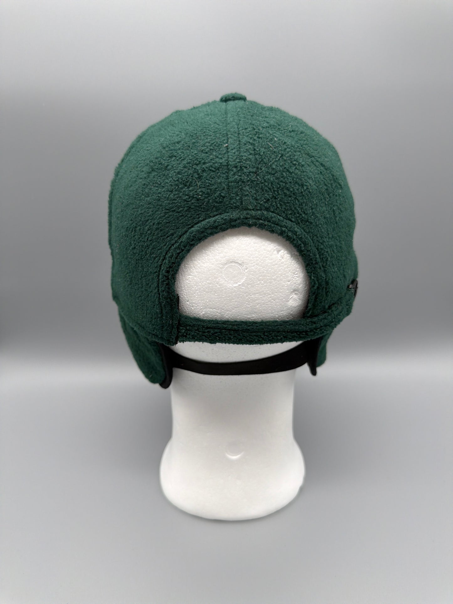 Vintage Sternquell Fleece Earflap Cap - Dark Green / Gold