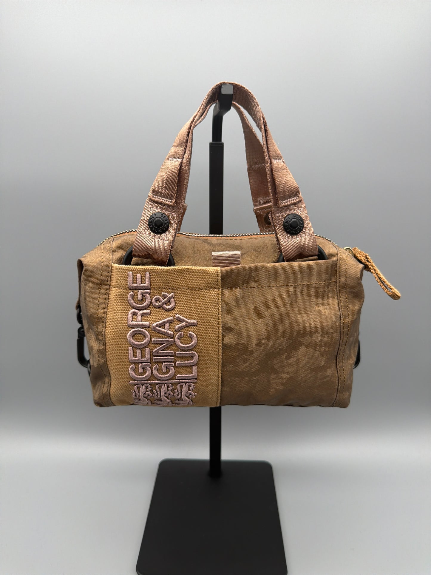 George Gina & Lucy "Minilicious" Camo Mini Bag – Earth Tones / Utility Y2K