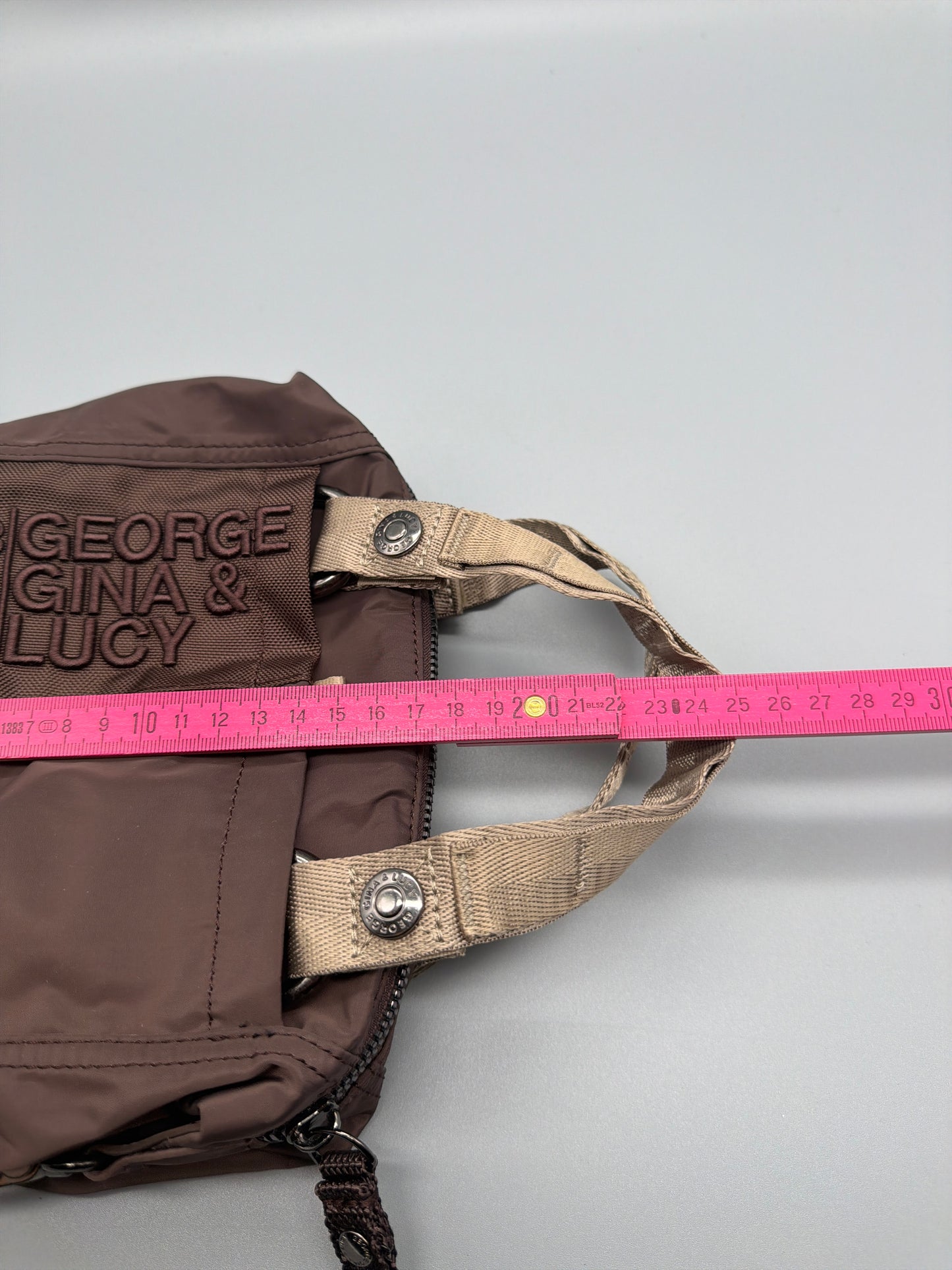 George Gina & Lucy Archive "Minilicious" Nylon Mini Bag - Brown / Earth Tones
