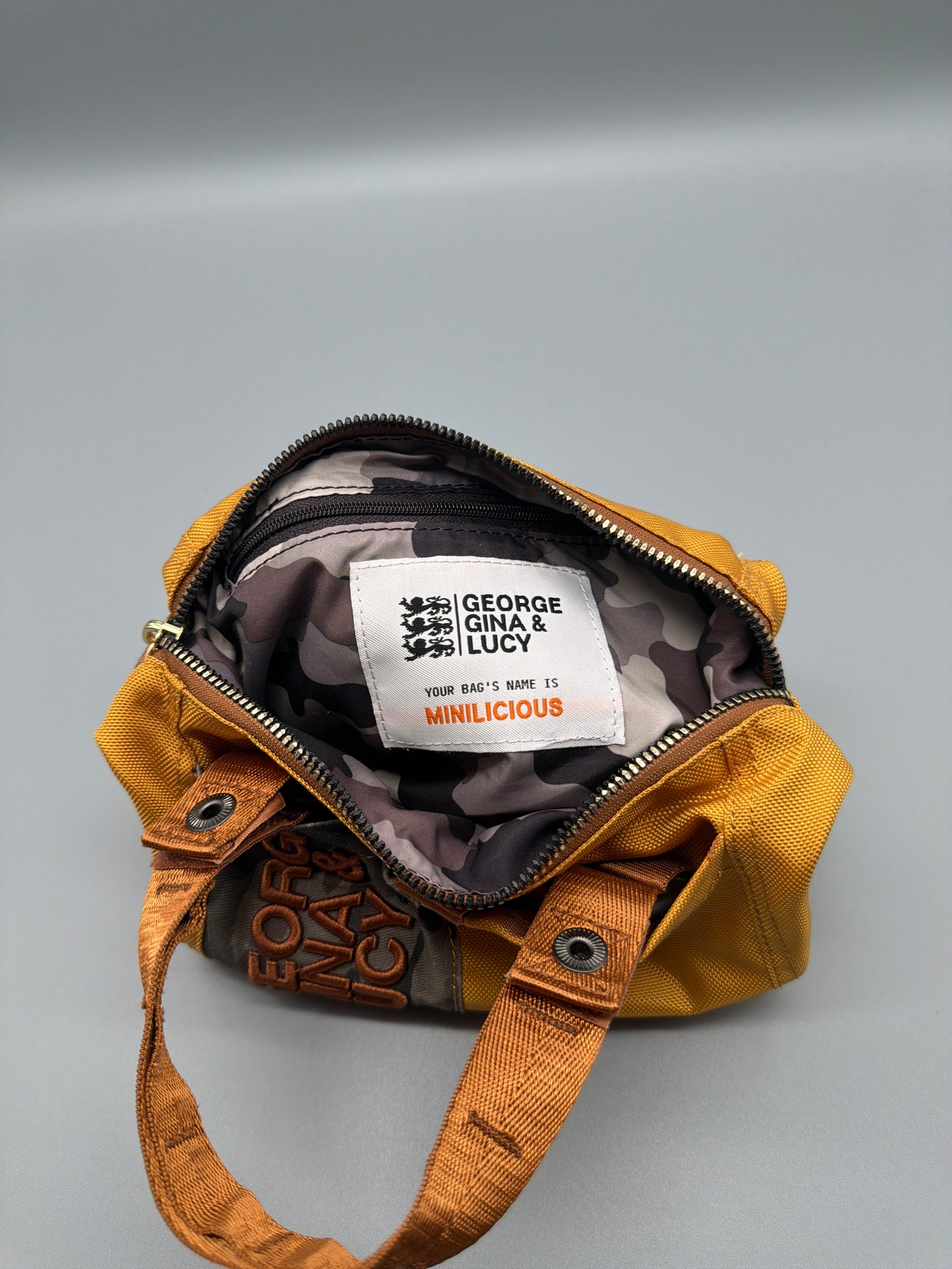 George Gina & Lucy Archive "Minilicious" Mini Bag - Yellow / Camouflage