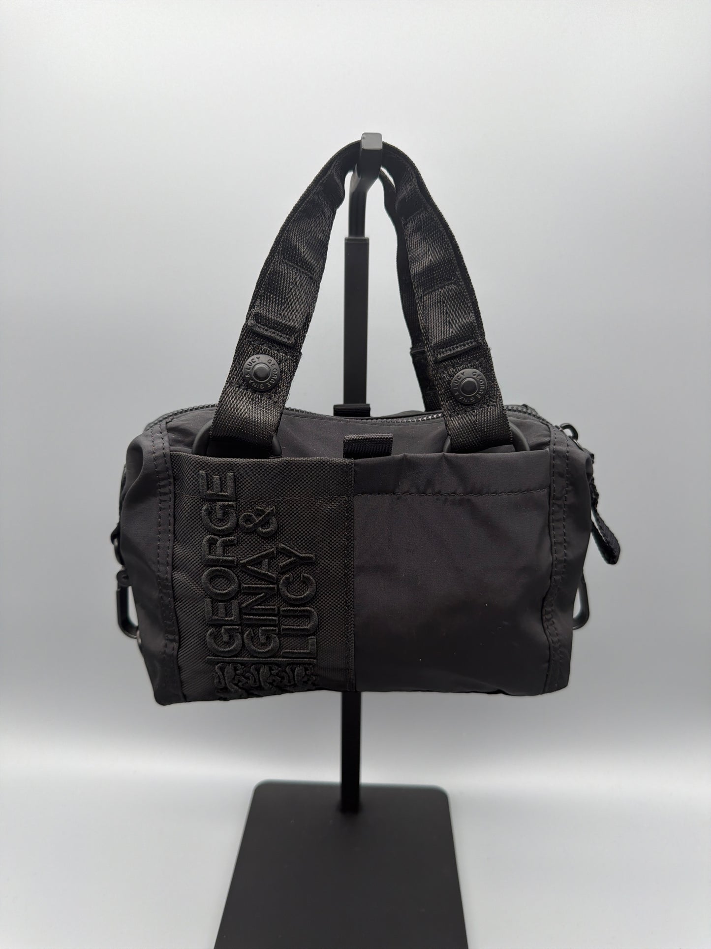 George Gina & Lucy Archive "Minilicious" Mini Bag - All Black / Camo Lining