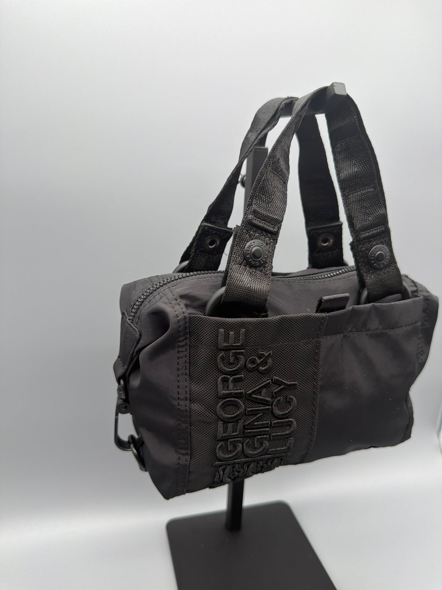 George Gina & Lucy Archive "Minilicious" Mini Bag - All Black / Camo Lining