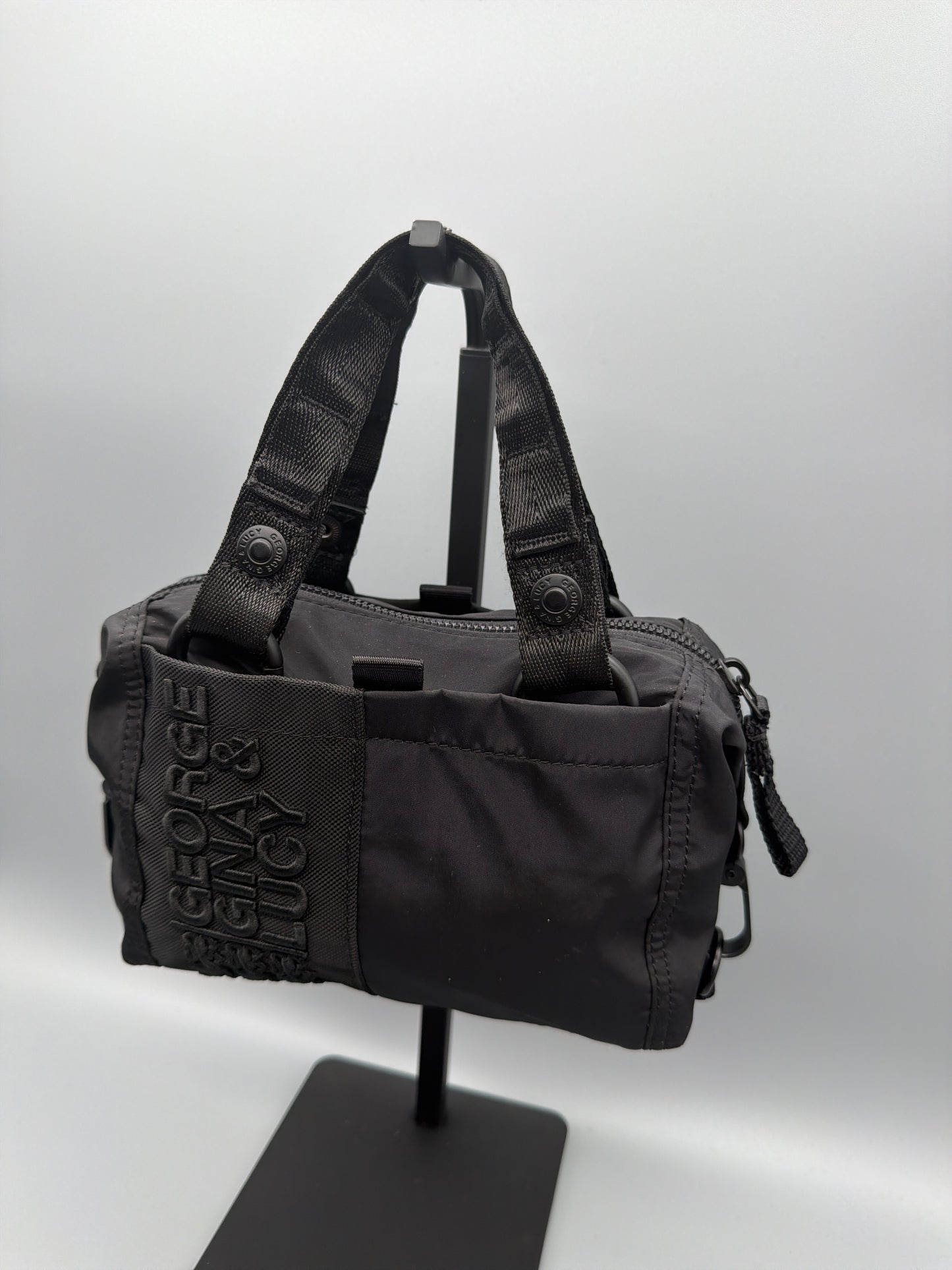 George Gina & Lucy Archive "Minilicious" Mini Bag - All Black / Camo Lining