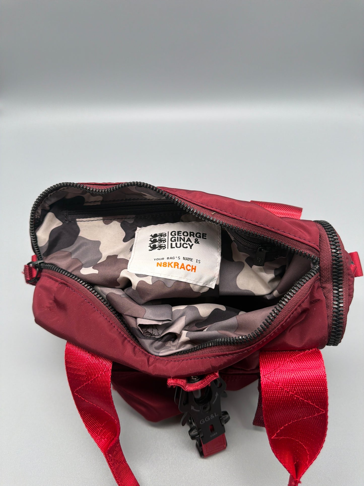George Gina & Lucy Archive "N8KRACH" Mini Bag - Dark Red / Burgundy