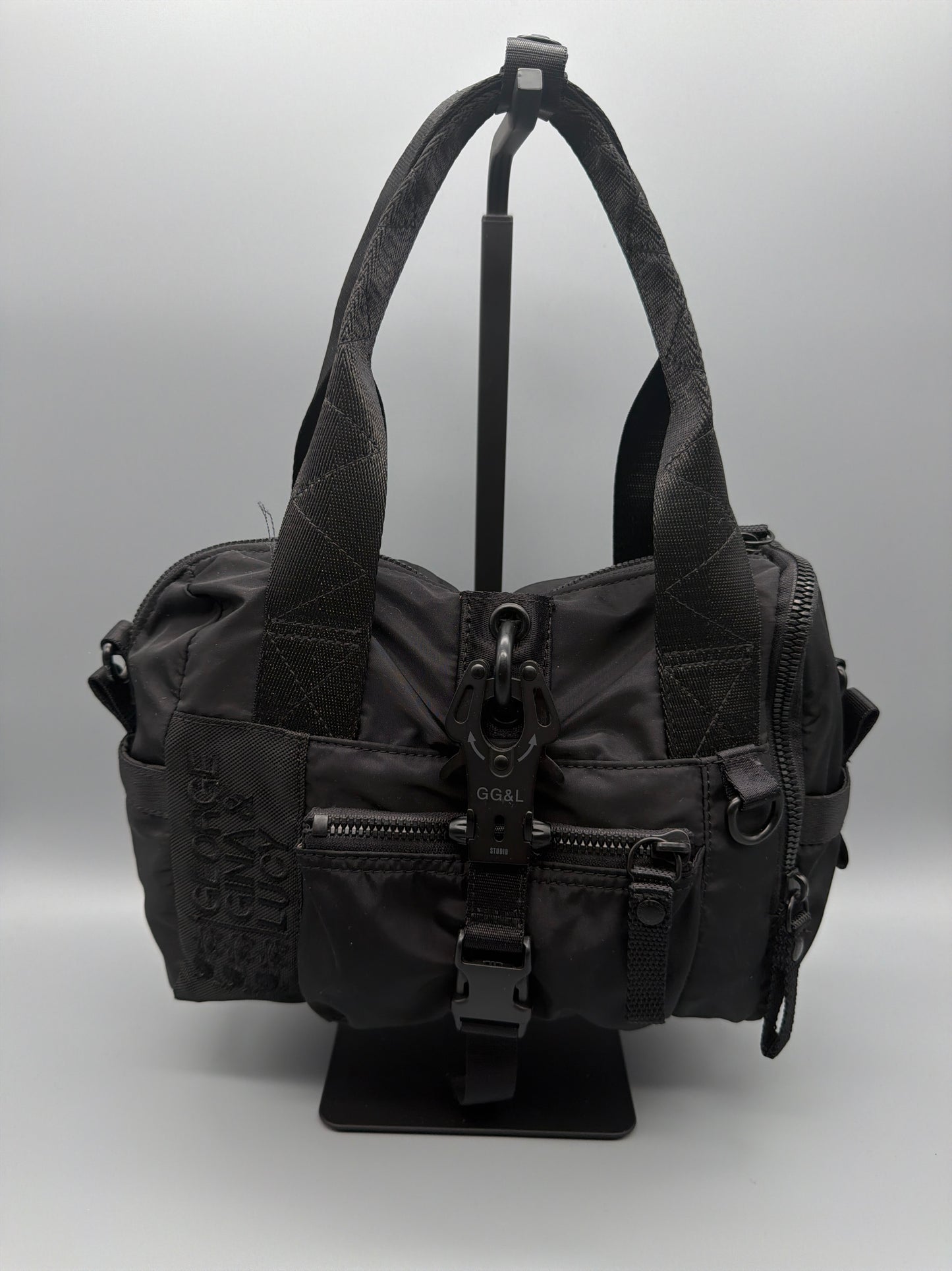 George Gina & Lucy "N8Krach" Nylon Mini Bag - All Black