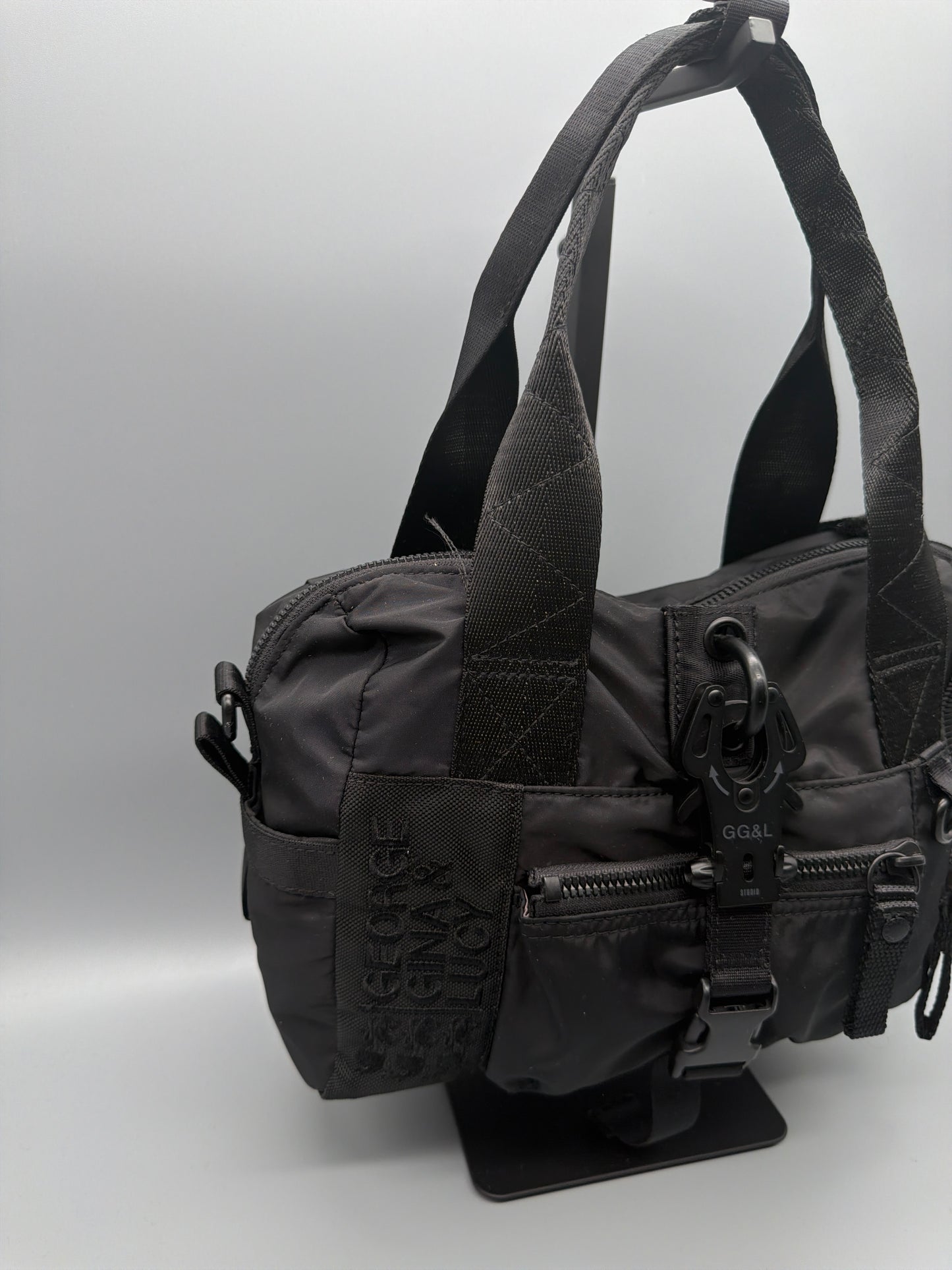 George Gina & Lucy "N8Krach" Nylon Mini Bag - All Black