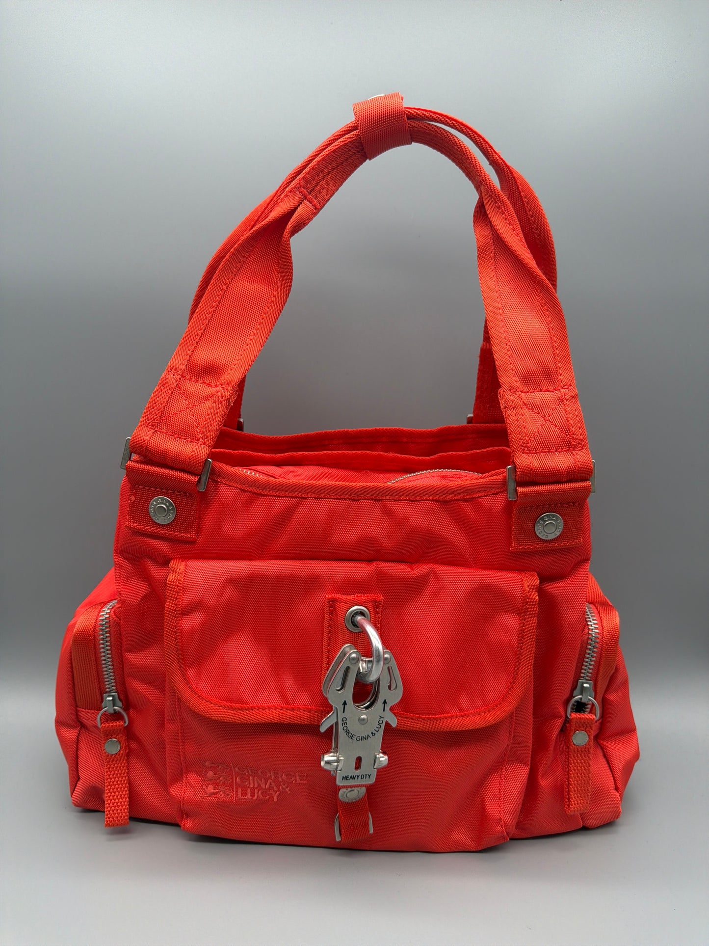 George Gina & Lucy "Rocket Babe" Nylon Shoulder Bag - Bright Red