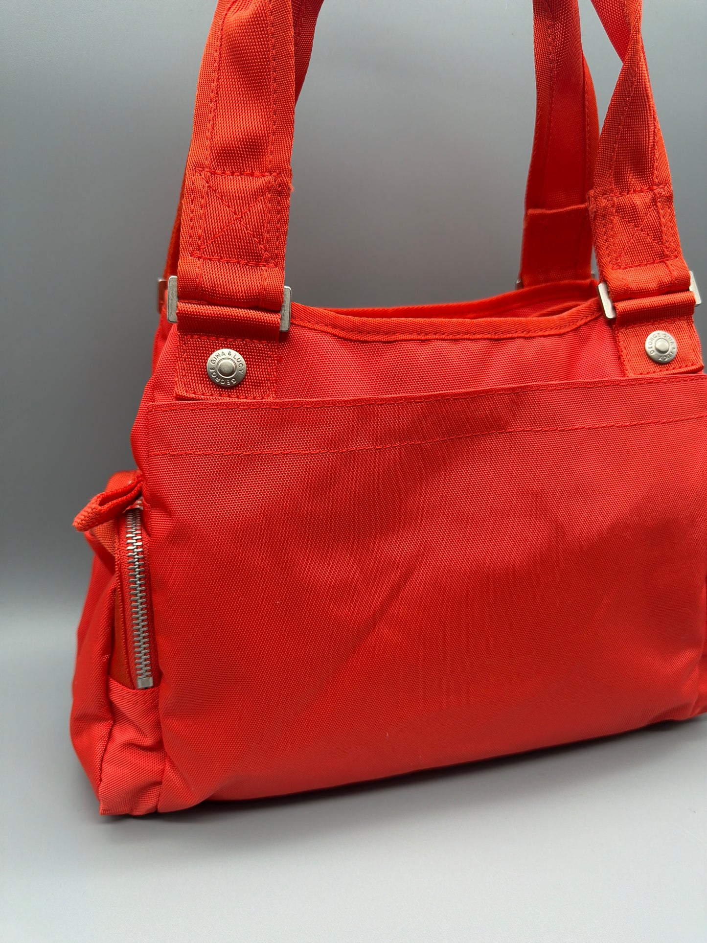 George Gina & Lucy "Rocket Babe" Nylon Shoulder Bag - Bright Red