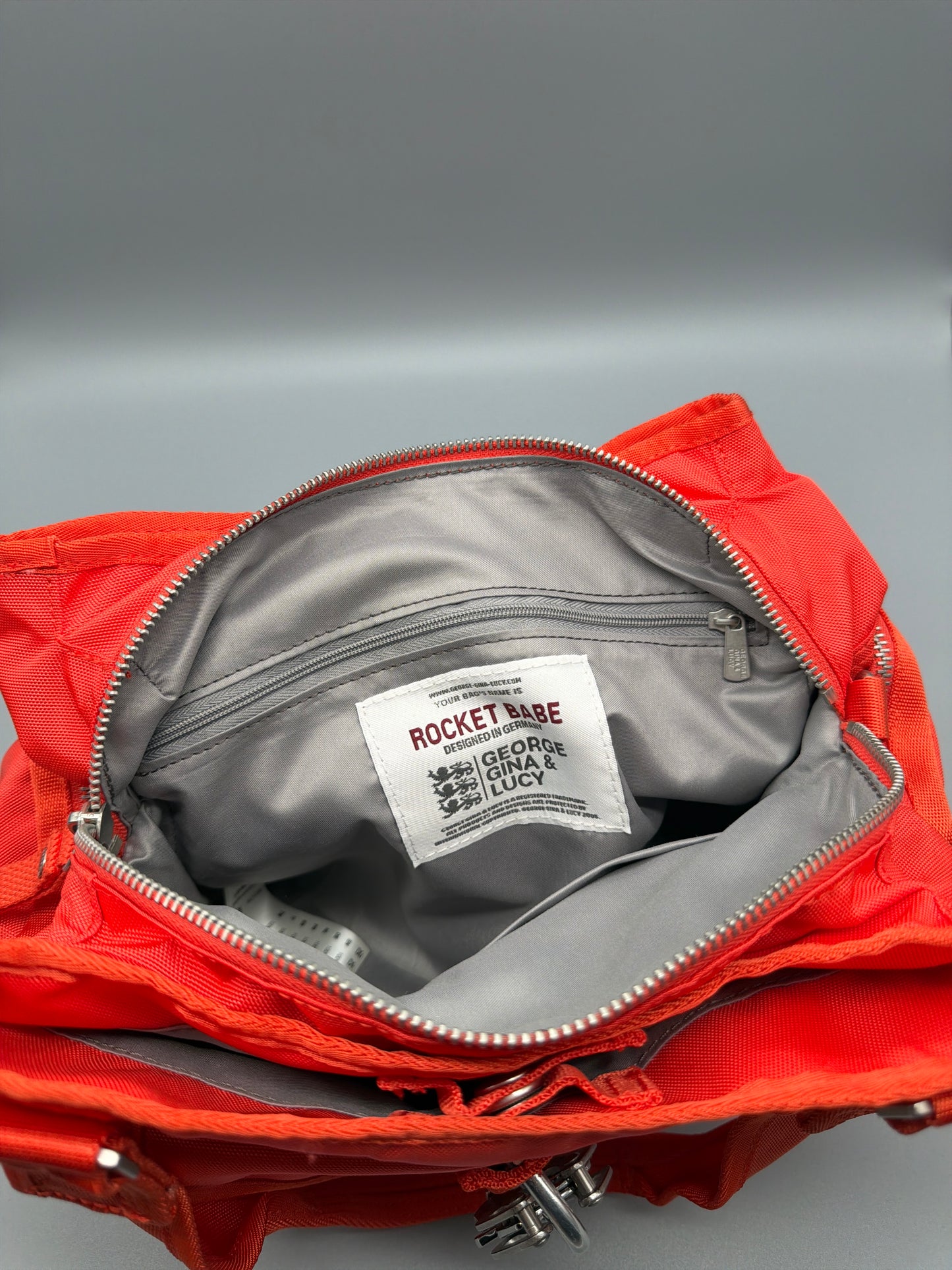 George Gina & Lucy "Rocket Babe" Nylon Shoulder Bag - Bright Red