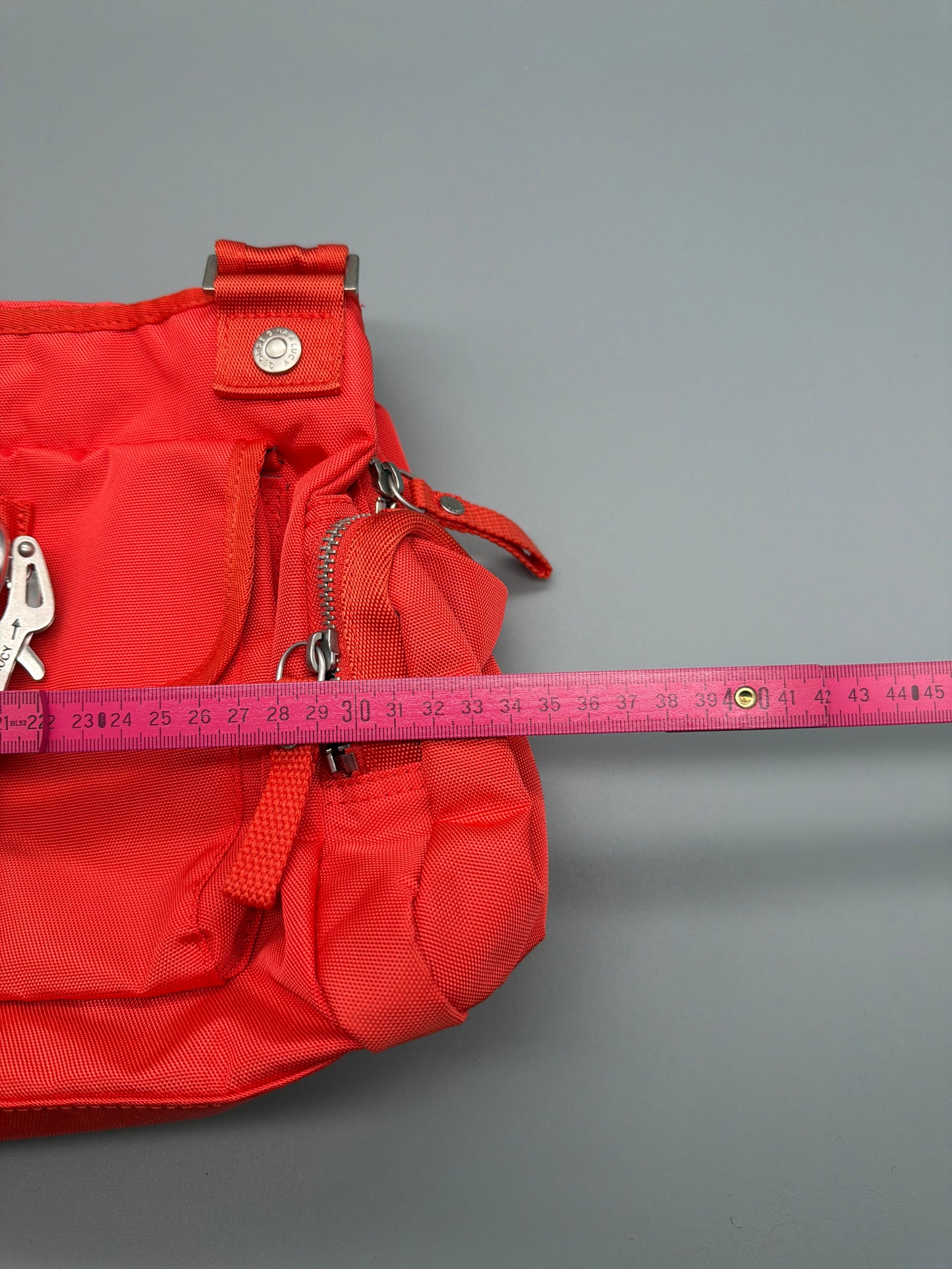 George Gina & Lucy "Rocket Babe" Nylon Shoulder Bag - Bright Red