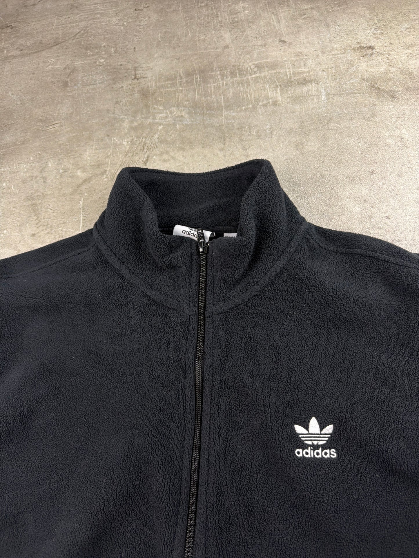 Adidas Three-Stripe Fleece Vest - All Black / Gorpcore