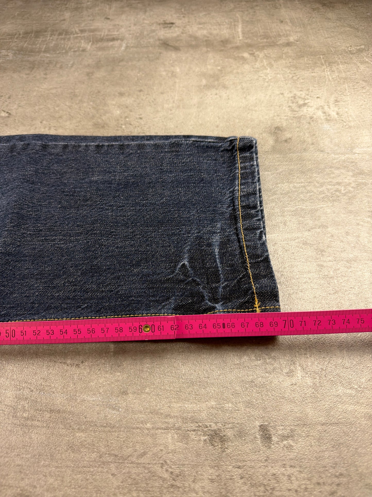 Southpole Heavy Graphic "Dollar" Baggy Denim - Dark Blue Wash