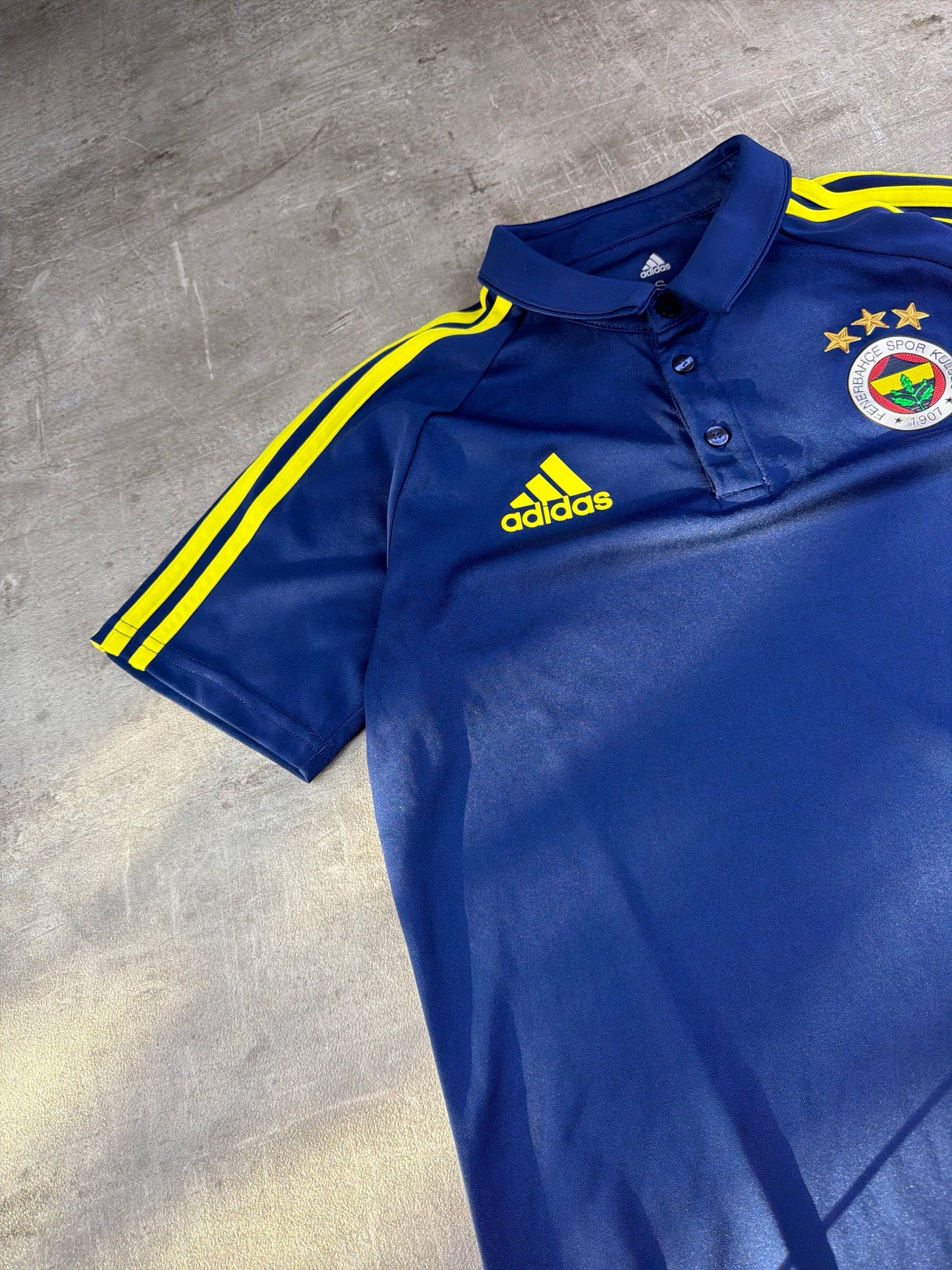 Adidas x Fenerbahçe SK "Club Elite" Polo Shirt - Navy/Yellow