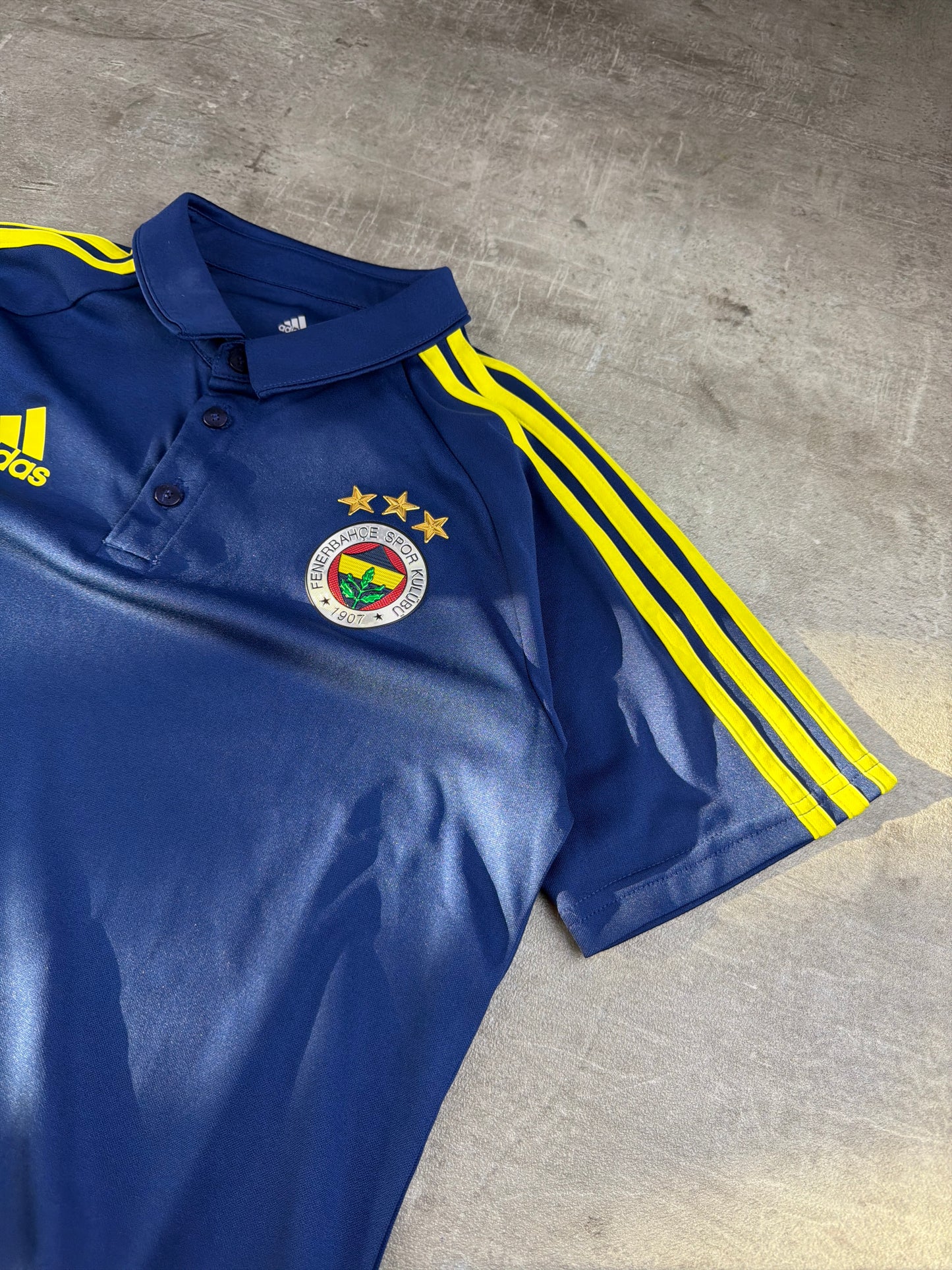 Adidas x Fenerbahçe SK "Club Elite" Polo Shirt - Navy/Yellow