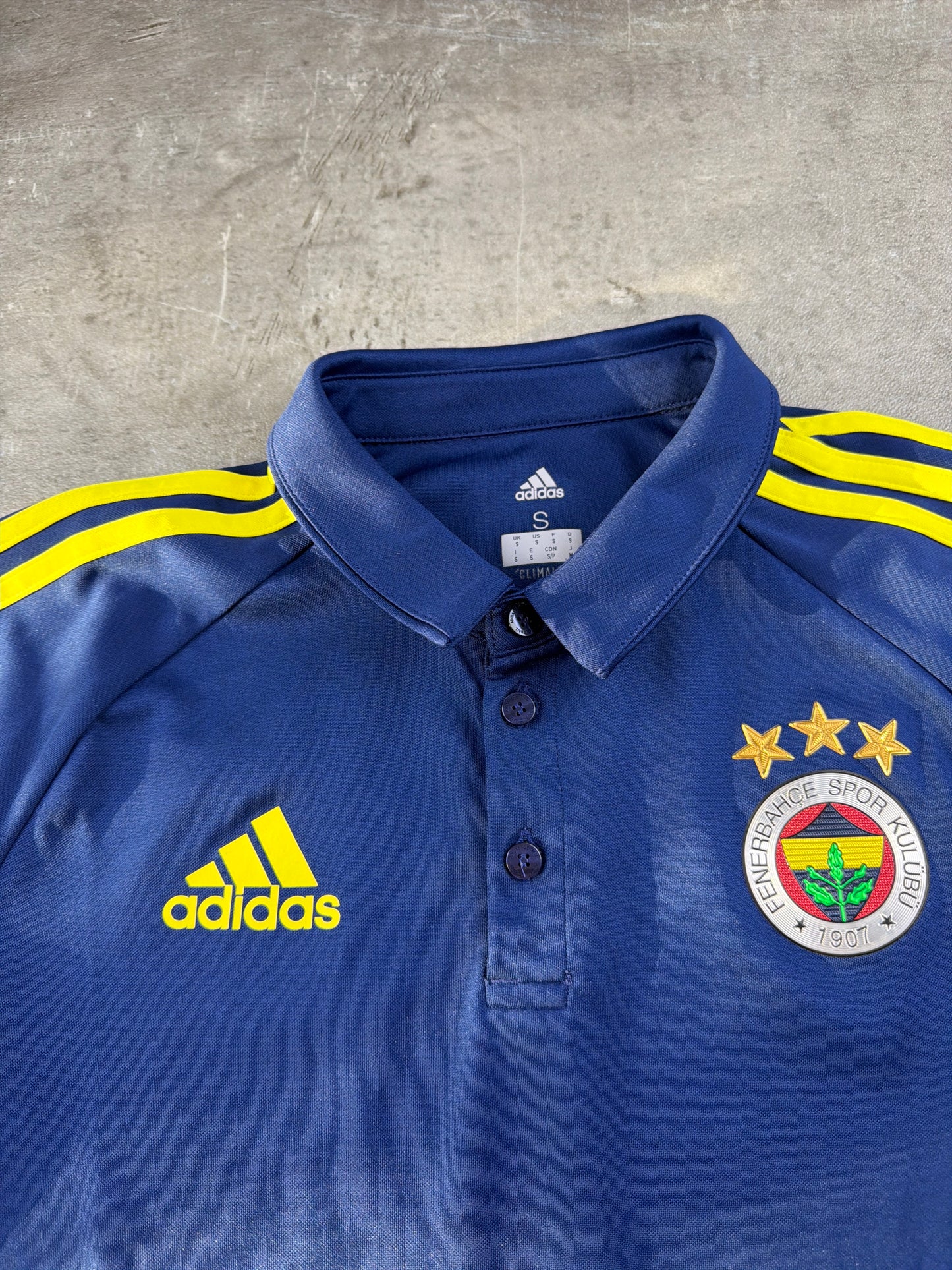 Adidas x Fenerbahçe SK "Club Elite" Polo Shirt - Navy/Yellow