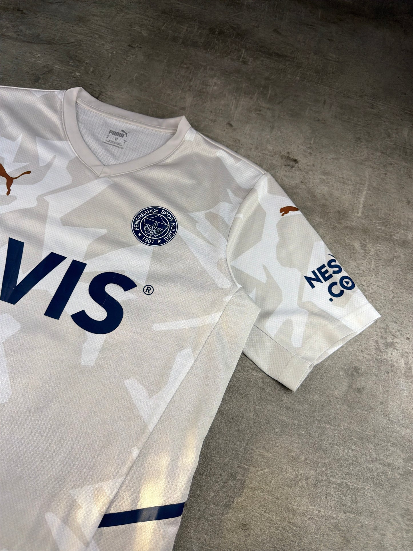 Puma Fenerbahçe SK "Enes #10" Camo Jersey - Off-White / Cream & Navy