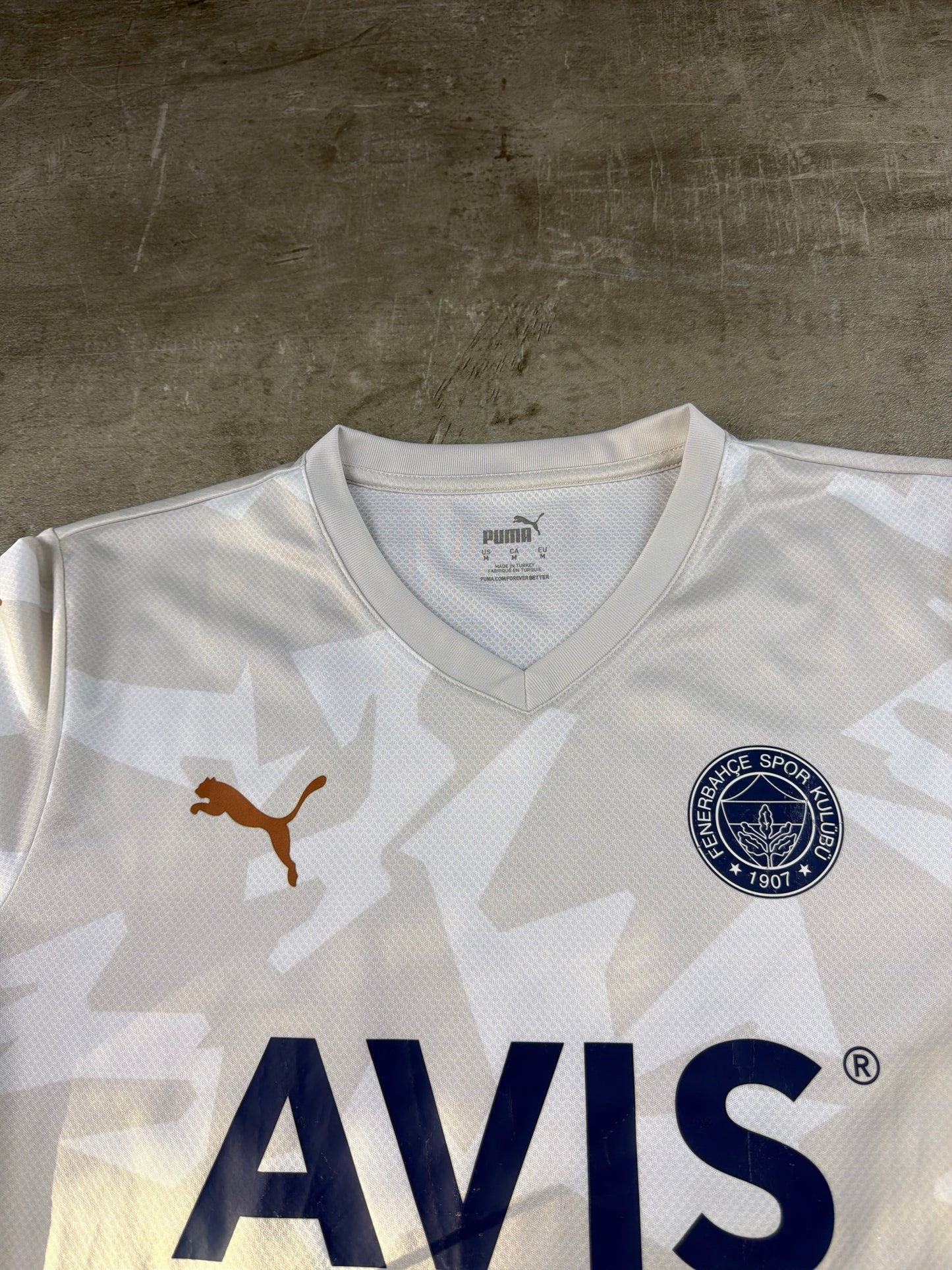 Puma Fenerbahçe SK "Enes #10" Camo Jersey - Off-White / Cream & Navy