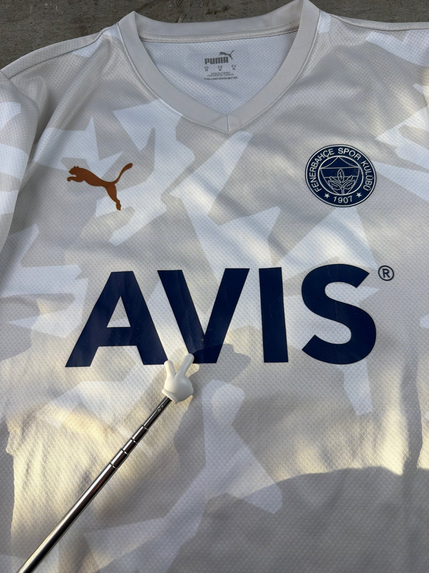 Puma Fenerbahçe SK "Enes #10" Camo Jersey - Off-White / Cream & Navy
