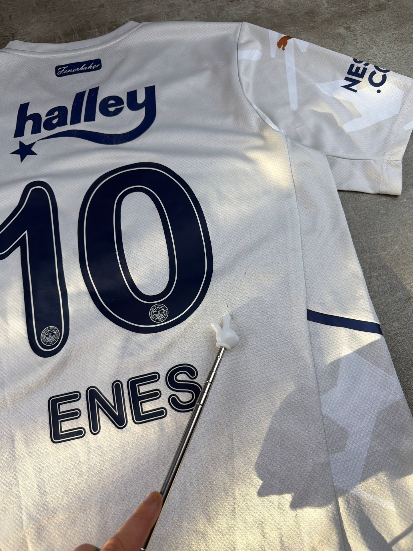 Puma Fenerbahçe SK "Enes #10" Camo Jersey - Off-White / Cream & Navy