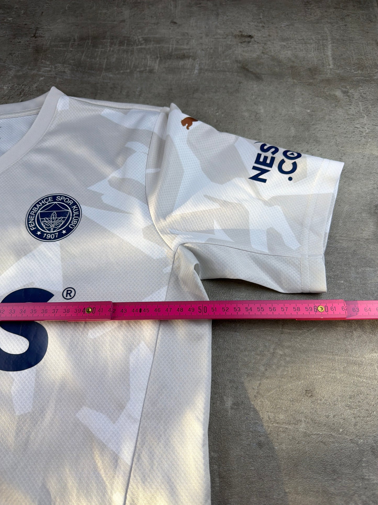 Puma Fenerbahçe SK "Enes #10" Camo Jersey - Off-White / Cream & Navy