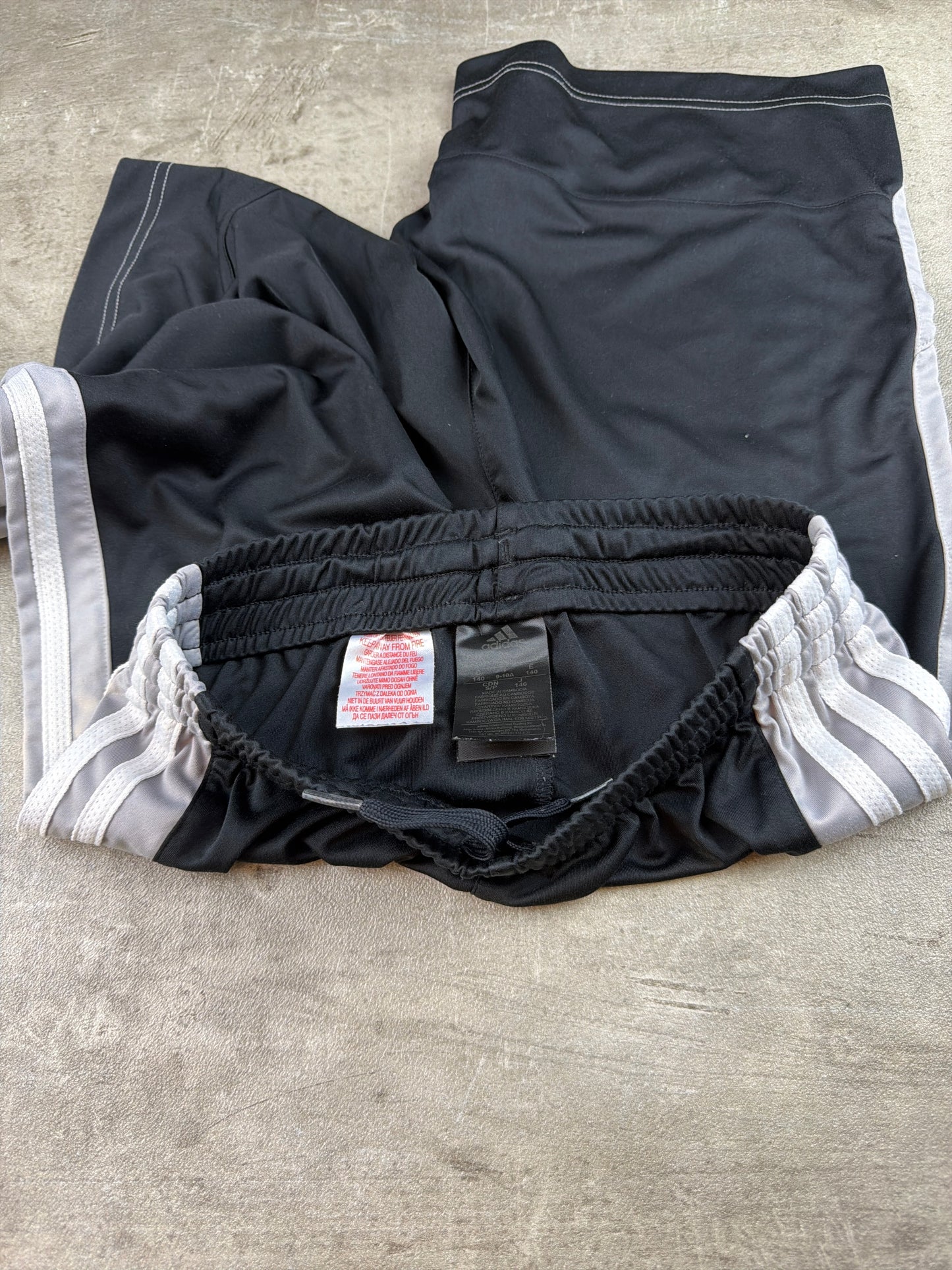 Adidas Three-Stripe Colorblock Basketball Shorts - Black / Grey