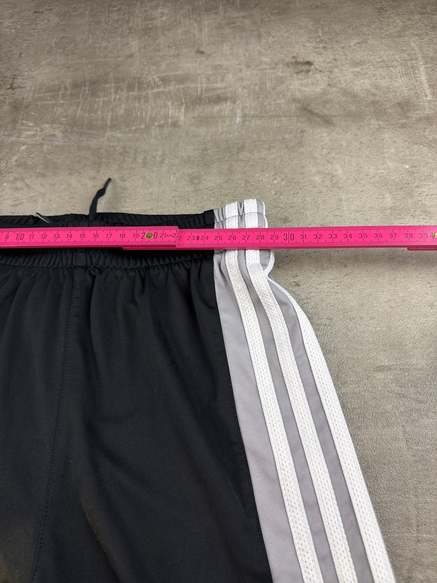 Adidas Three-Stripe Colorblock Basketball Shorts - Black / Grey