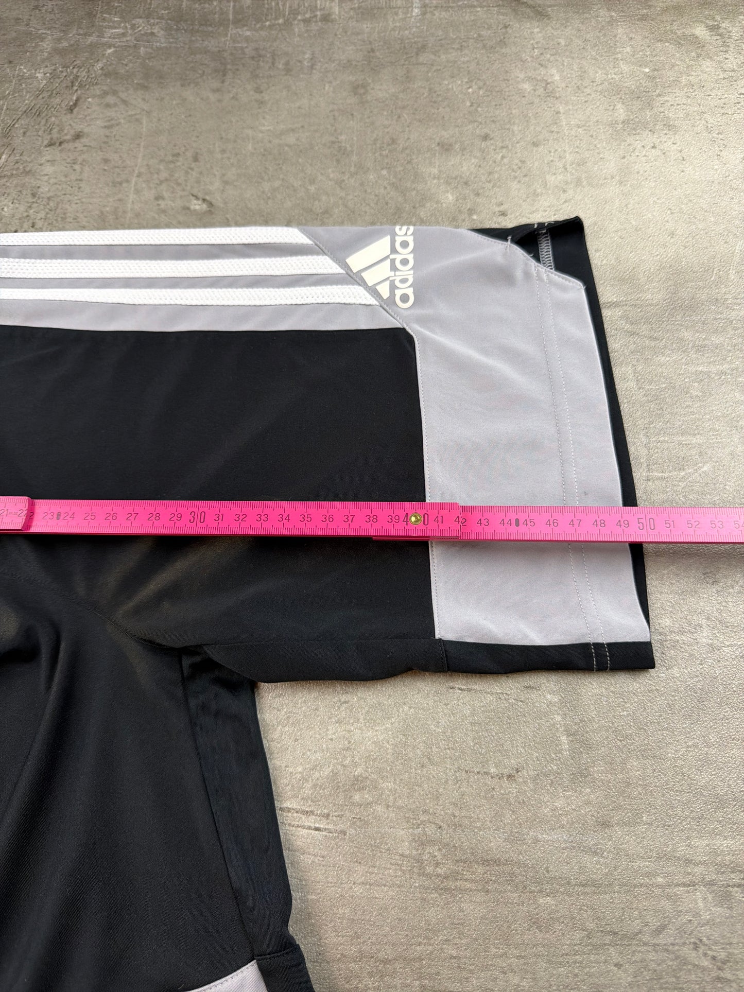 Adidas Three-Stripe Colorblock Basketball Shorts - Black / Grey