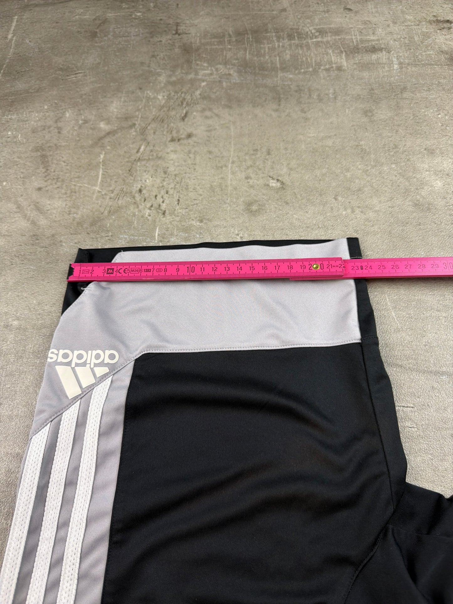 Adidas Three-Stripe Colorblock Basketball Shorts - Black / Grey