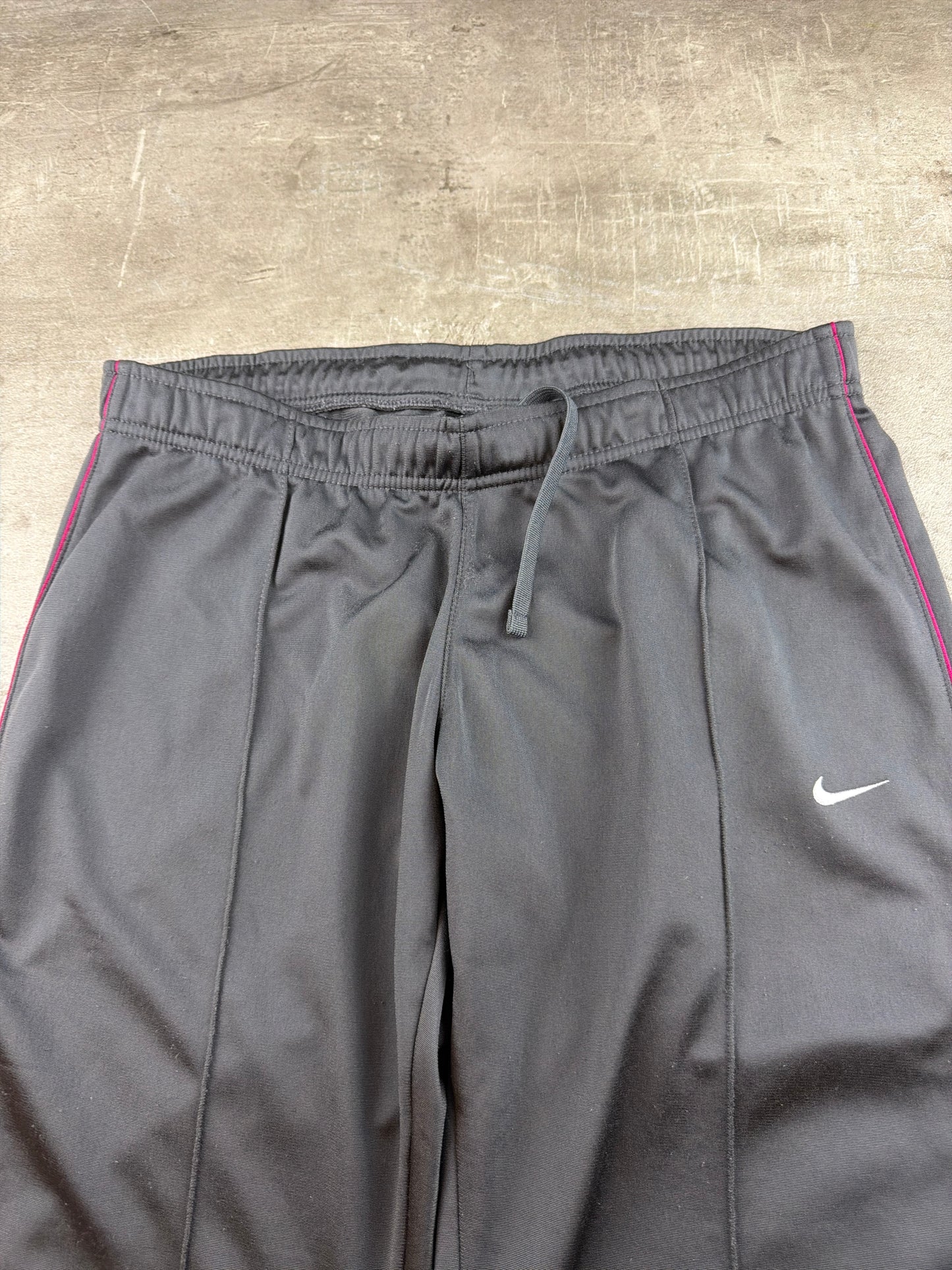 Nike Y2K Side-Piping Wide Leg Trackpants - Dark Grey / Magenta