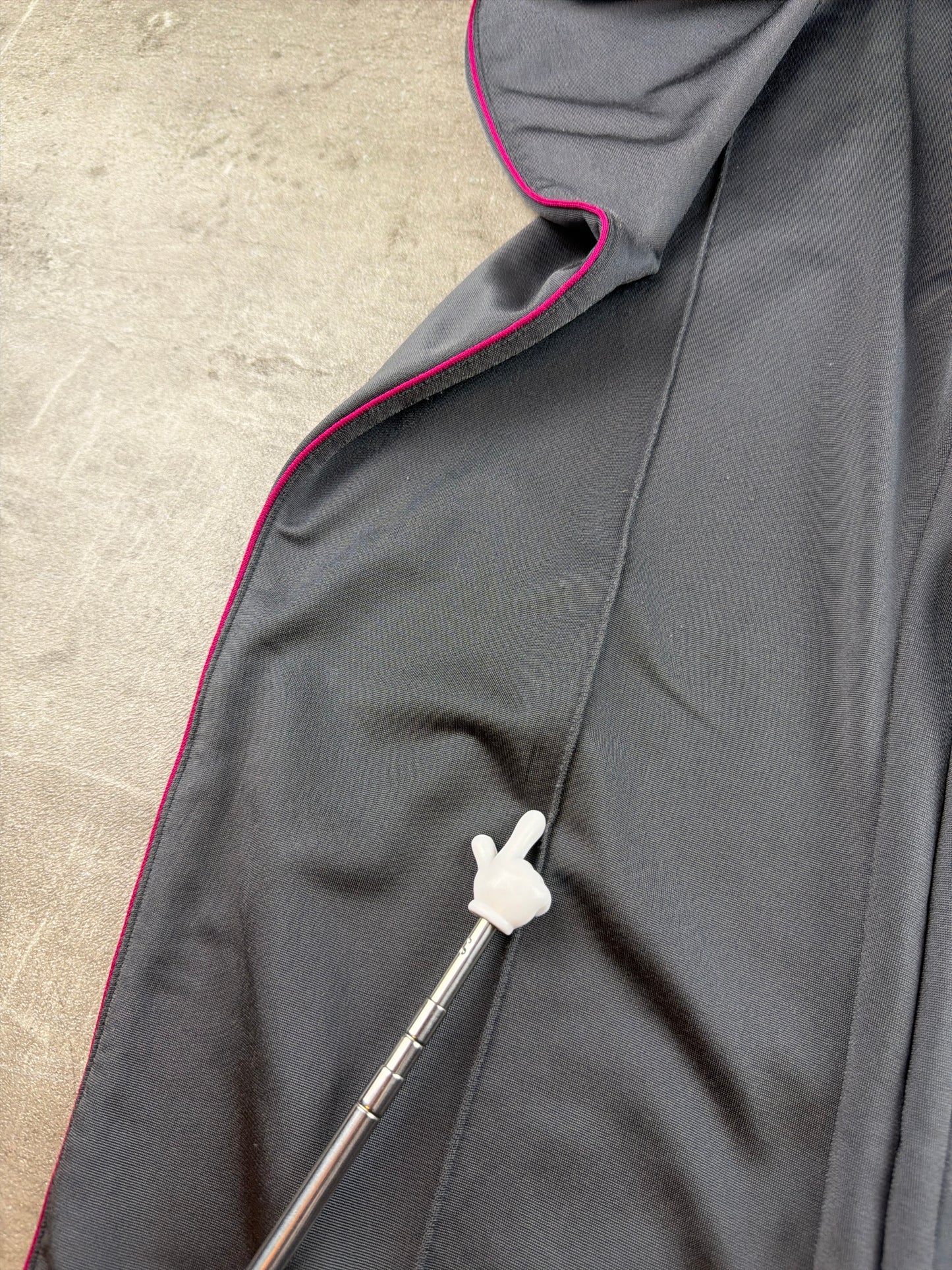 Nike Y2K Side-Piping Wide Leg Trackpants - Dark Grey / Magenta