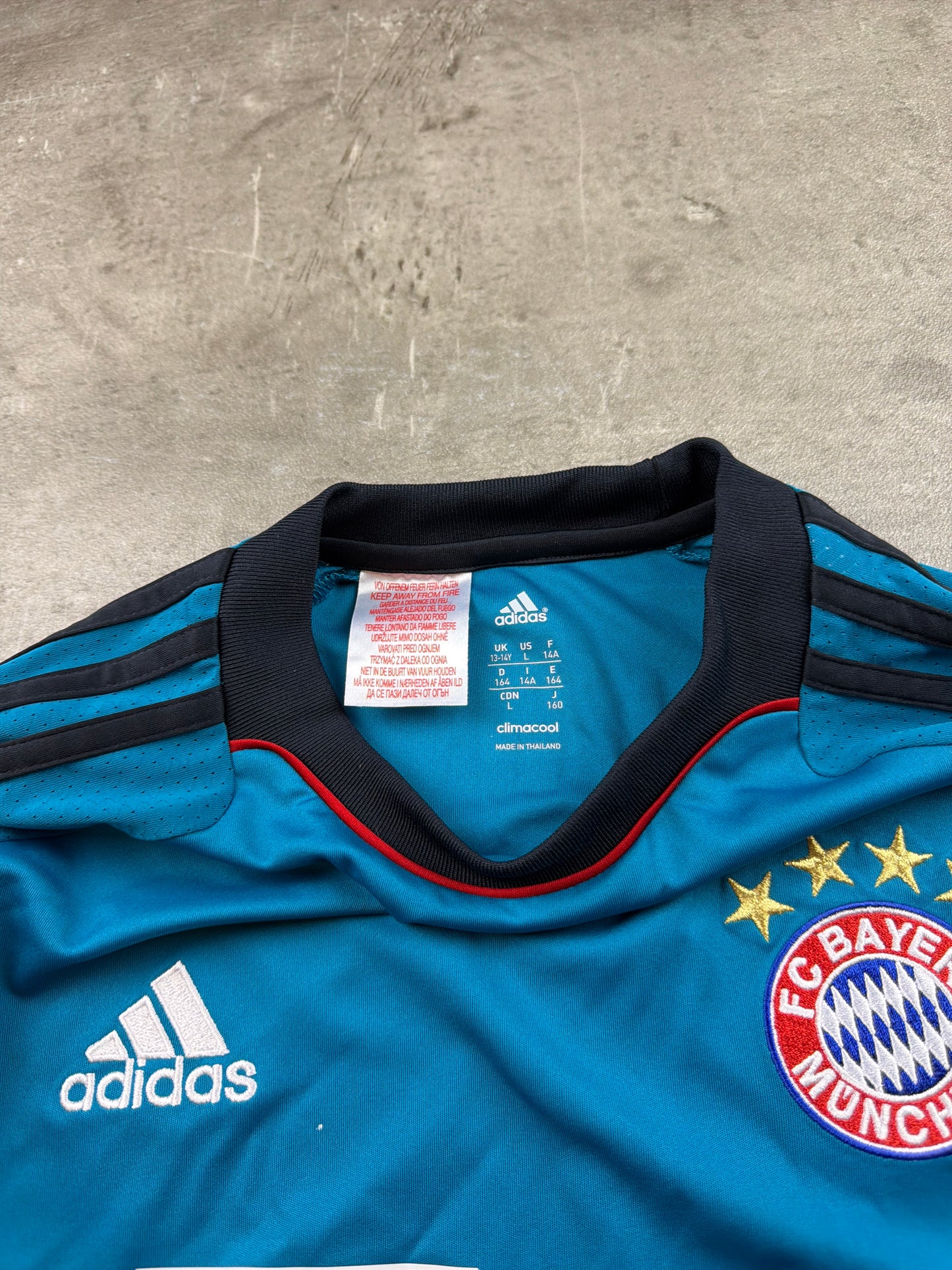 Adidas FC Bayern München 2013/14 Archive "Climacool" Goalkeeper Jersey - Teal Blue / Petrol