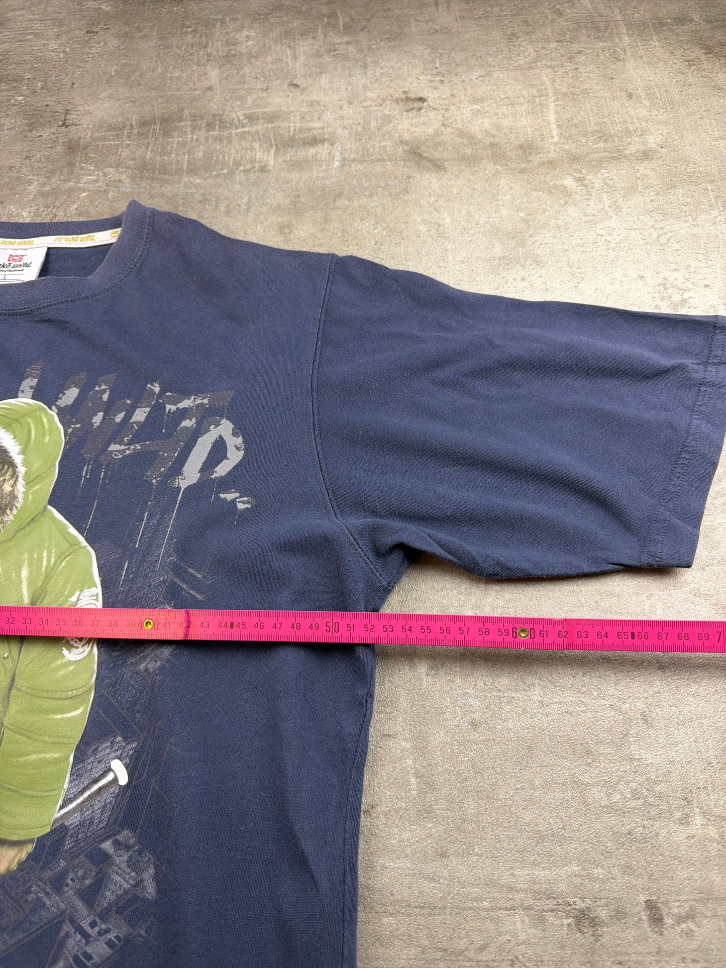 Ecko Unltd. Vintage Y2K "Still Angry" Graphic Tee - Navy Blue