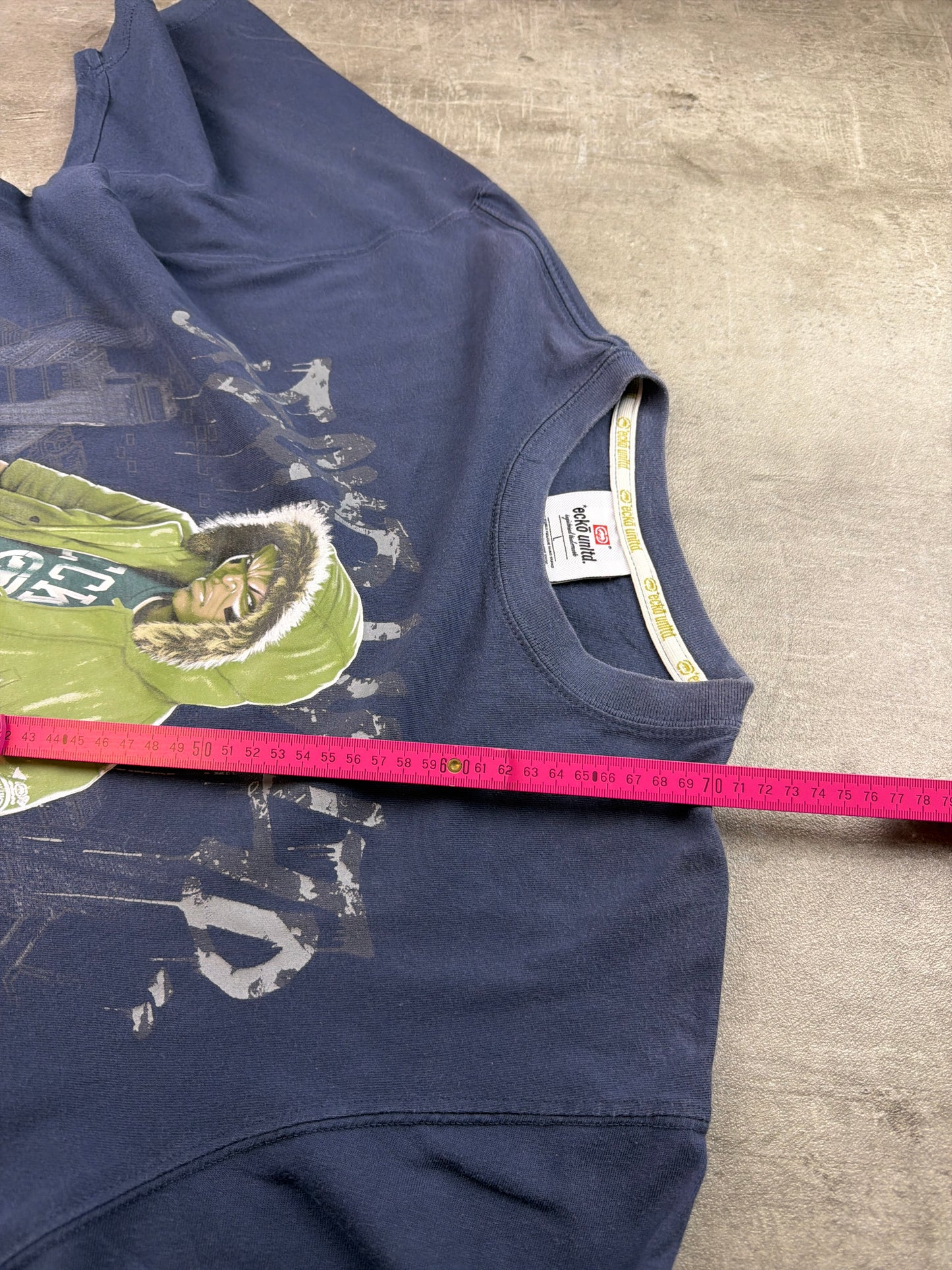 Ecko Unltd. Vintage Y2K "Still Angry" Graphic Tee - Navy Blue